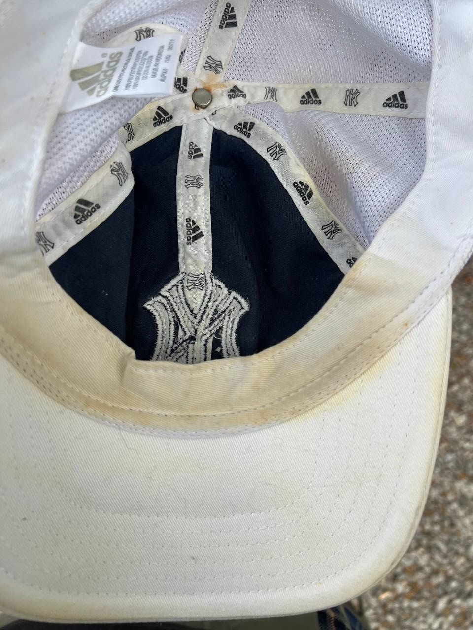 MLB VINTAGE ADIDAS NEW YORK YANKEES MLB RETRO CAP Y2K 90s USA Size ONE SIZE - 12 Thumbnail