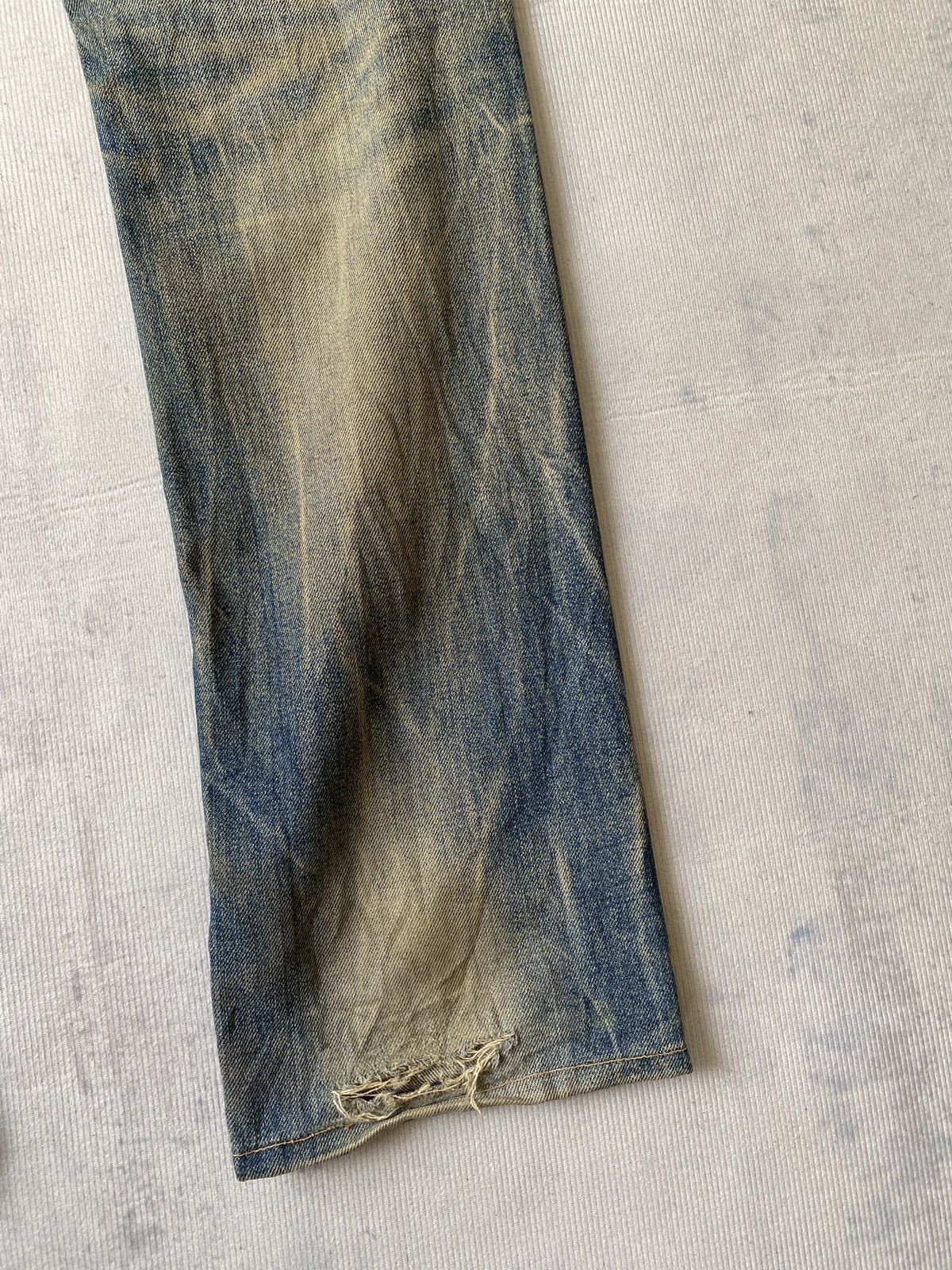 If Six Was Nine Red Pepper Japan Mud Wash Rusty Ed Hardy Design Jeans Size US 33 - 13 Thumbnail