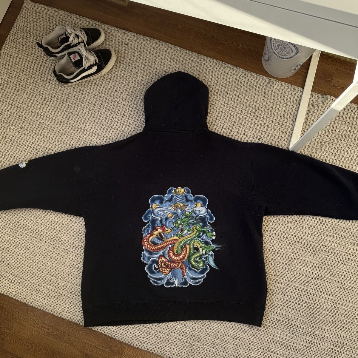 JNCO JNCO Hoodie Vintage Dragon & Sword Graphic (Rare 90s-00) Size US XXL / EU 58 / 5 - 3 Thumbnail