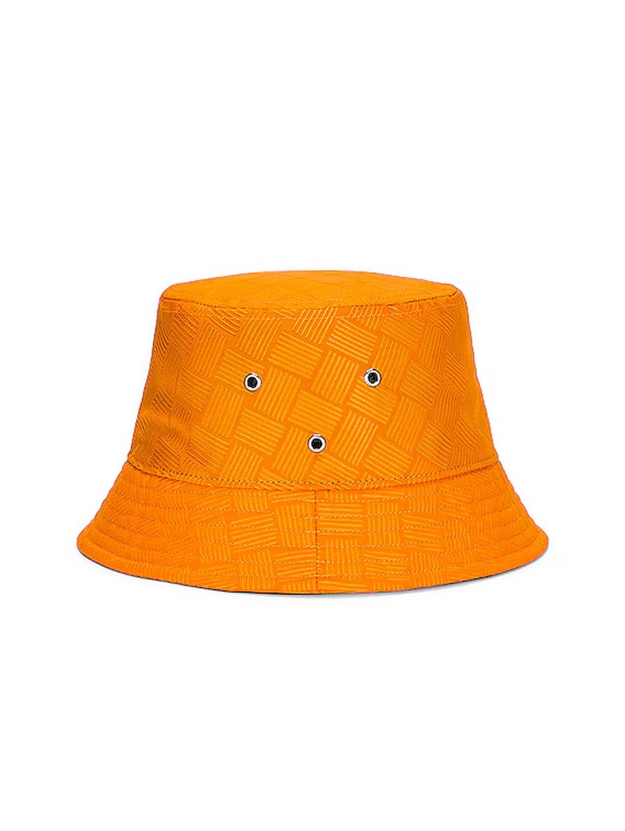 Bottega Veneta BOTTEGA VENETA intrecciato pattern orange bucket hat Medium Size ONE SIZE - 1 Thumbnail