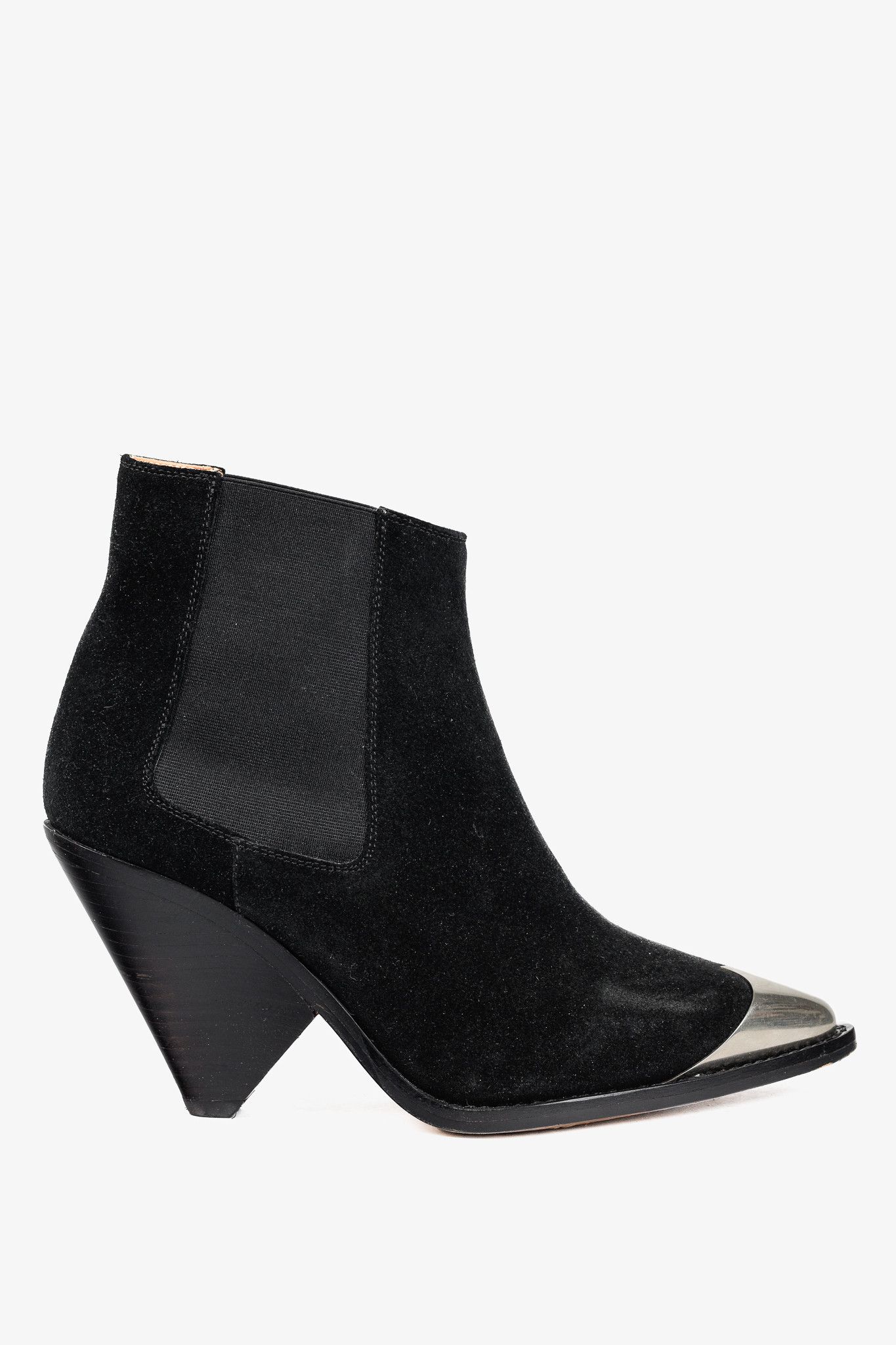 Isabel Marant Lemsey Black Suede Ankle Boots