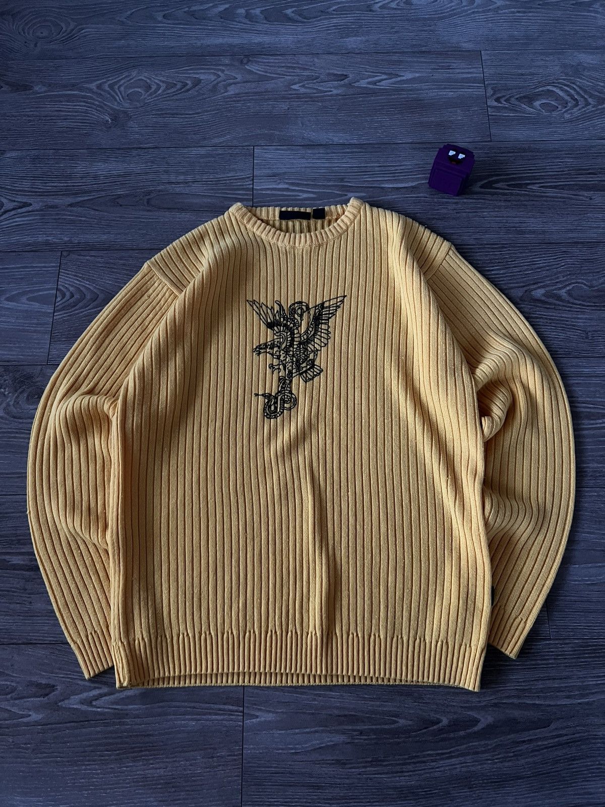 Japanese Brand Avant Garde Japanese Style Straight Cotton Drip Y2K Sweater Size US L / EU 52-54 / 3 - 12 Thumbnail