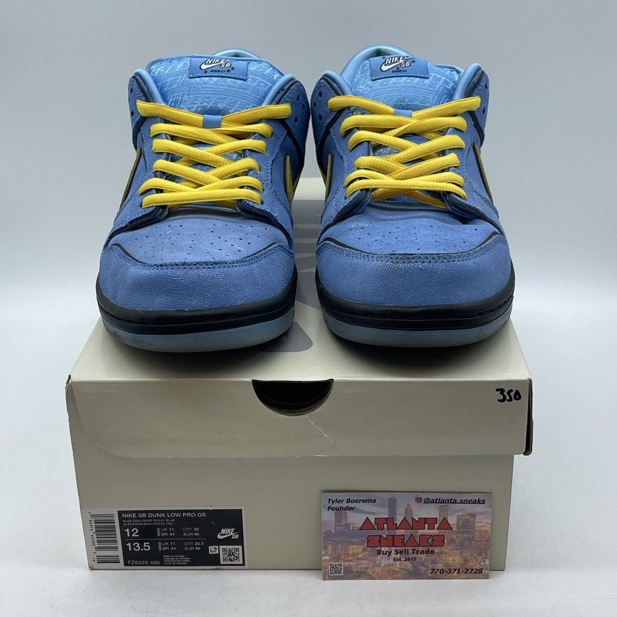 Nike The powerpuff girls x dunk low bubble Size US 12 / EU 45 - 2 Thumbnail
