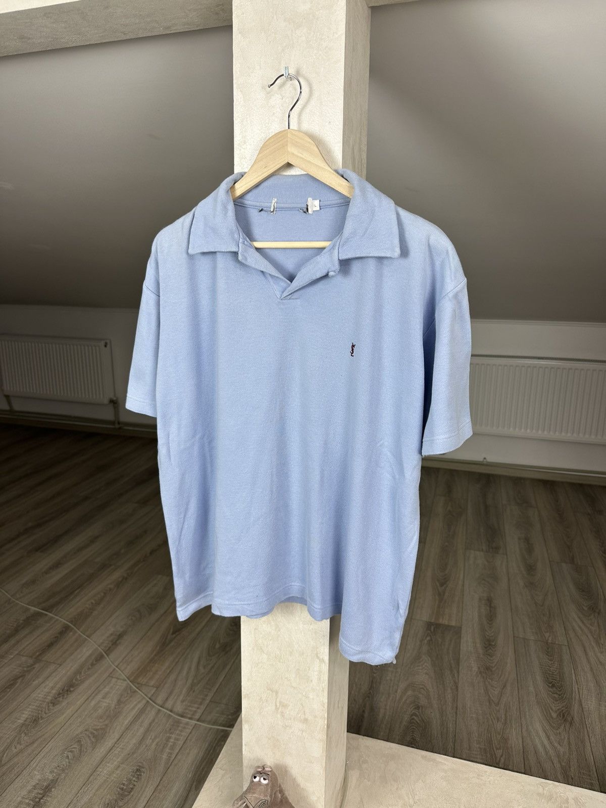 Yves Saint Laurent Vintage Yves Saint Laurent YSL Cotton Polo Tee Shirt Size US L / EU 52-54 / 3 - 1 Thumbnail