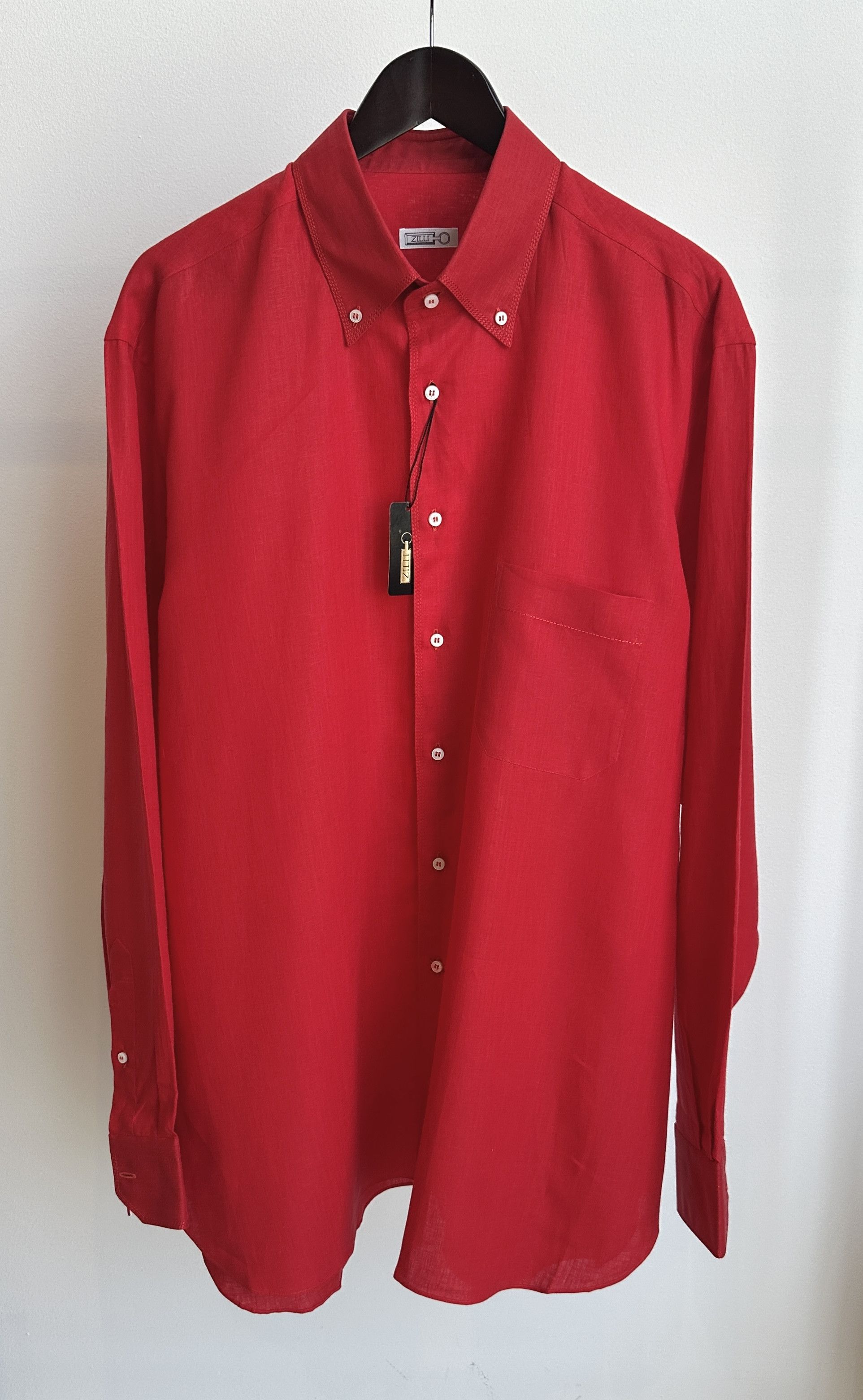 Zilli Men's linen shirt ZILLI Size US XXL / EU 58 / 5 - 1 Thumbnail
