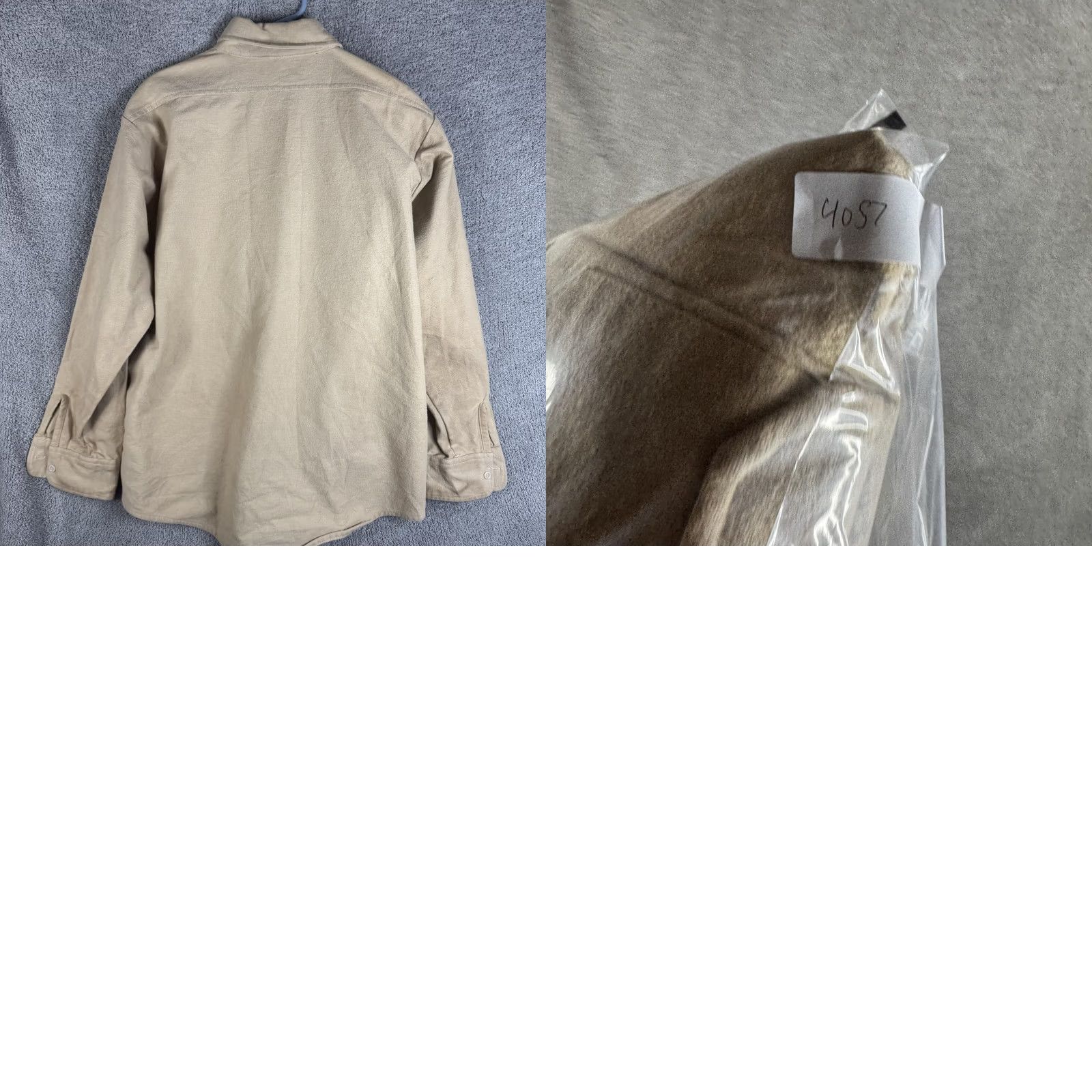 Vintage VINTAGE Frostproof Shirt Mens XL Beige Flannel Button Front Made USA Workwear Size US XL / EU 56 / 4 - 9 Thumbnail