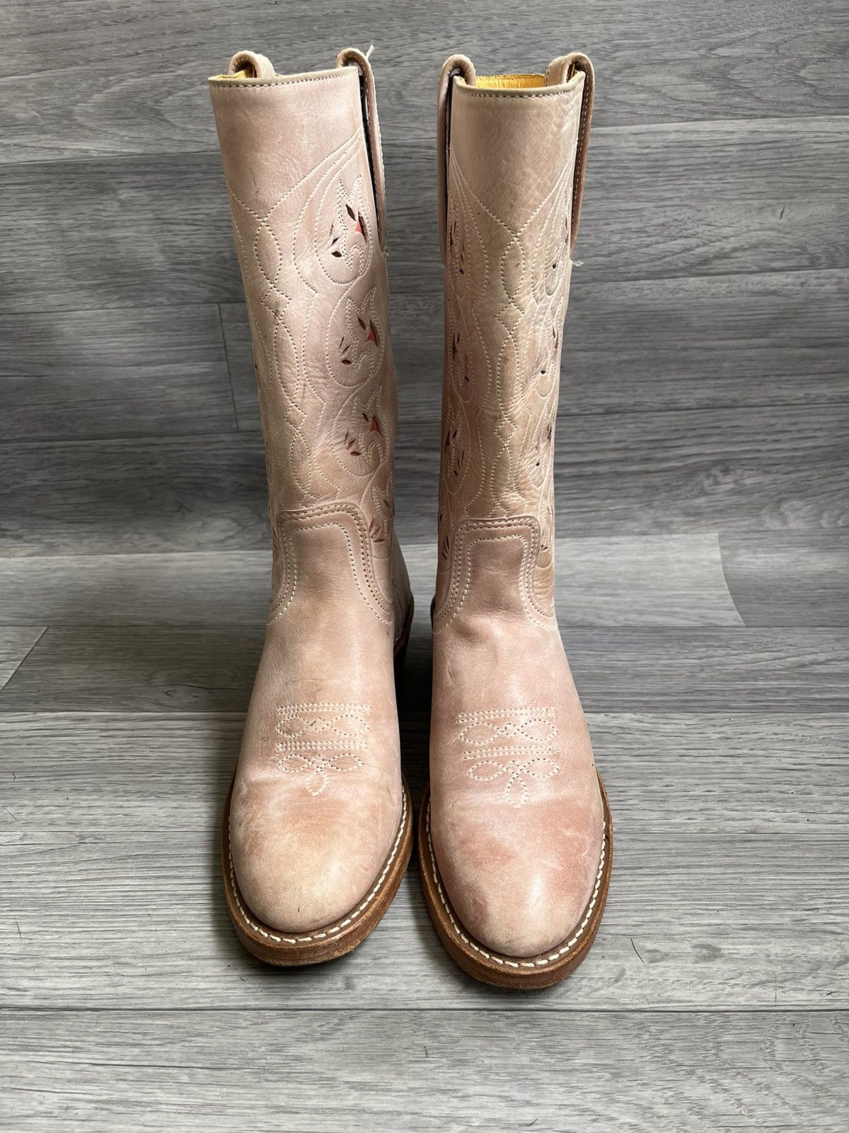 Frye Vintage Frye Austin knee high western floral cut boots sz Size US 8.5 / IT 38.5 - 2 Thumbnail