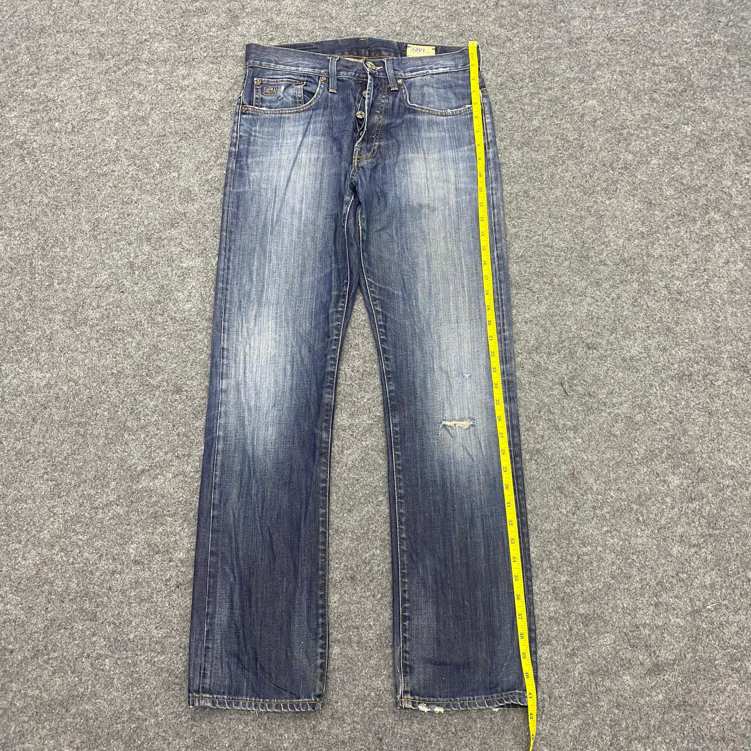 G-Star 💥Best Offer💥Vintage G Star Raws Distressed Denim Size US 32 / EU 48 - 2 Thumbnail