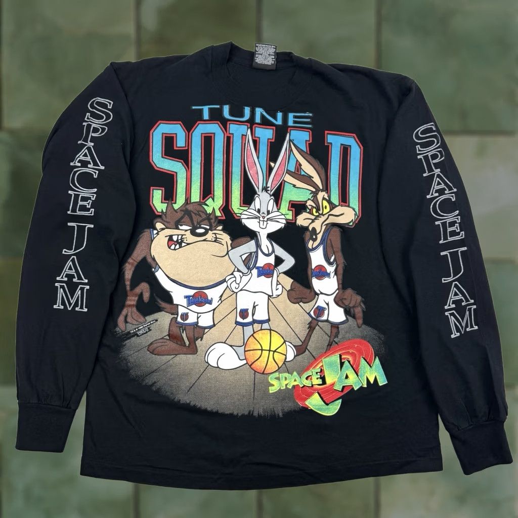 Vintage VINTAGE Space Jam T Shirt Long Sleeve Adult Large Tune Squad Looney Tunes 90s Size US L / EU 52-54 / 3 - 1 Thumbnail