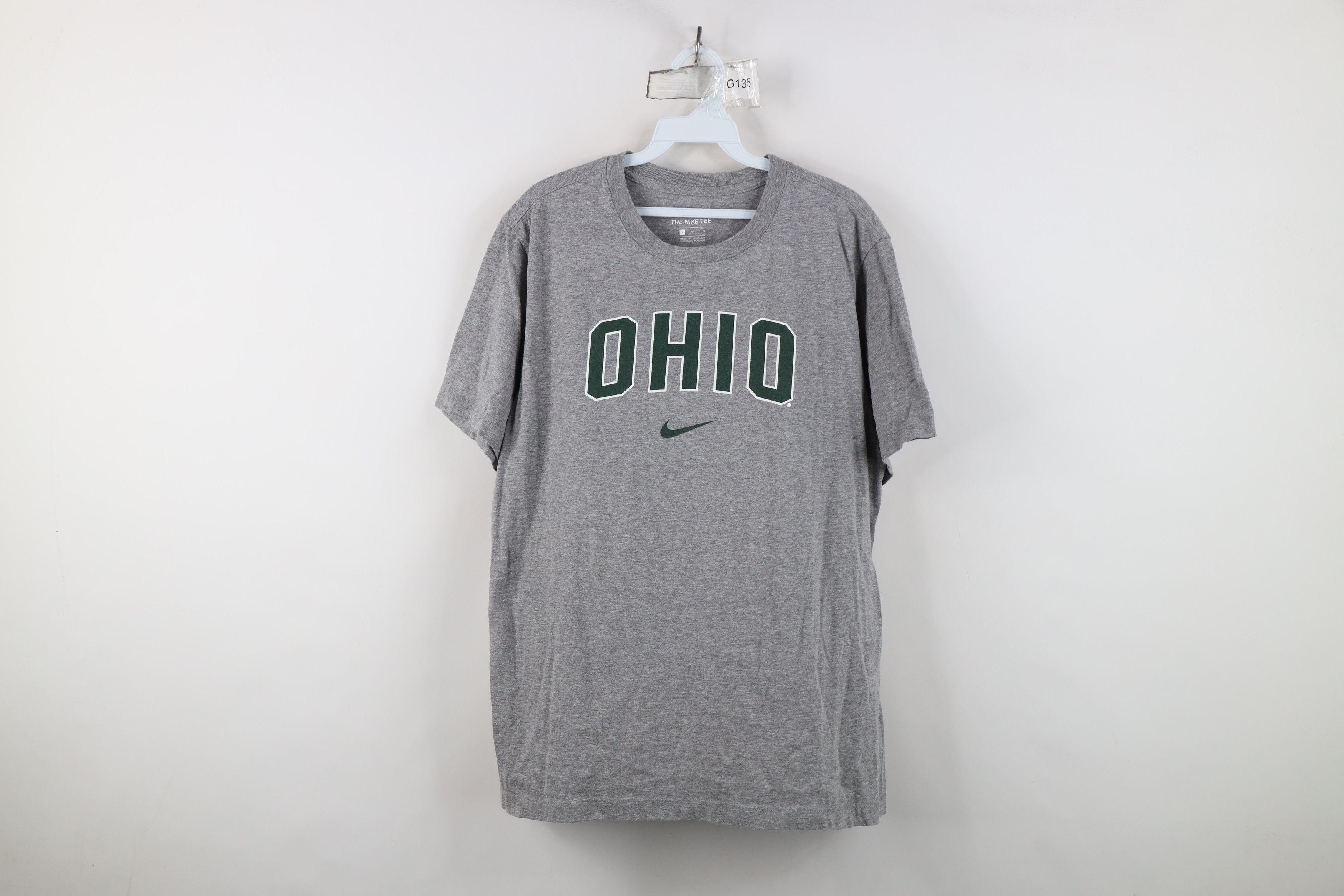 Nike Nike Center Swoosh Ohio University T-Shirt Heather Gray Size US L / EU 52-54 / 3 - 1 Thumbnail