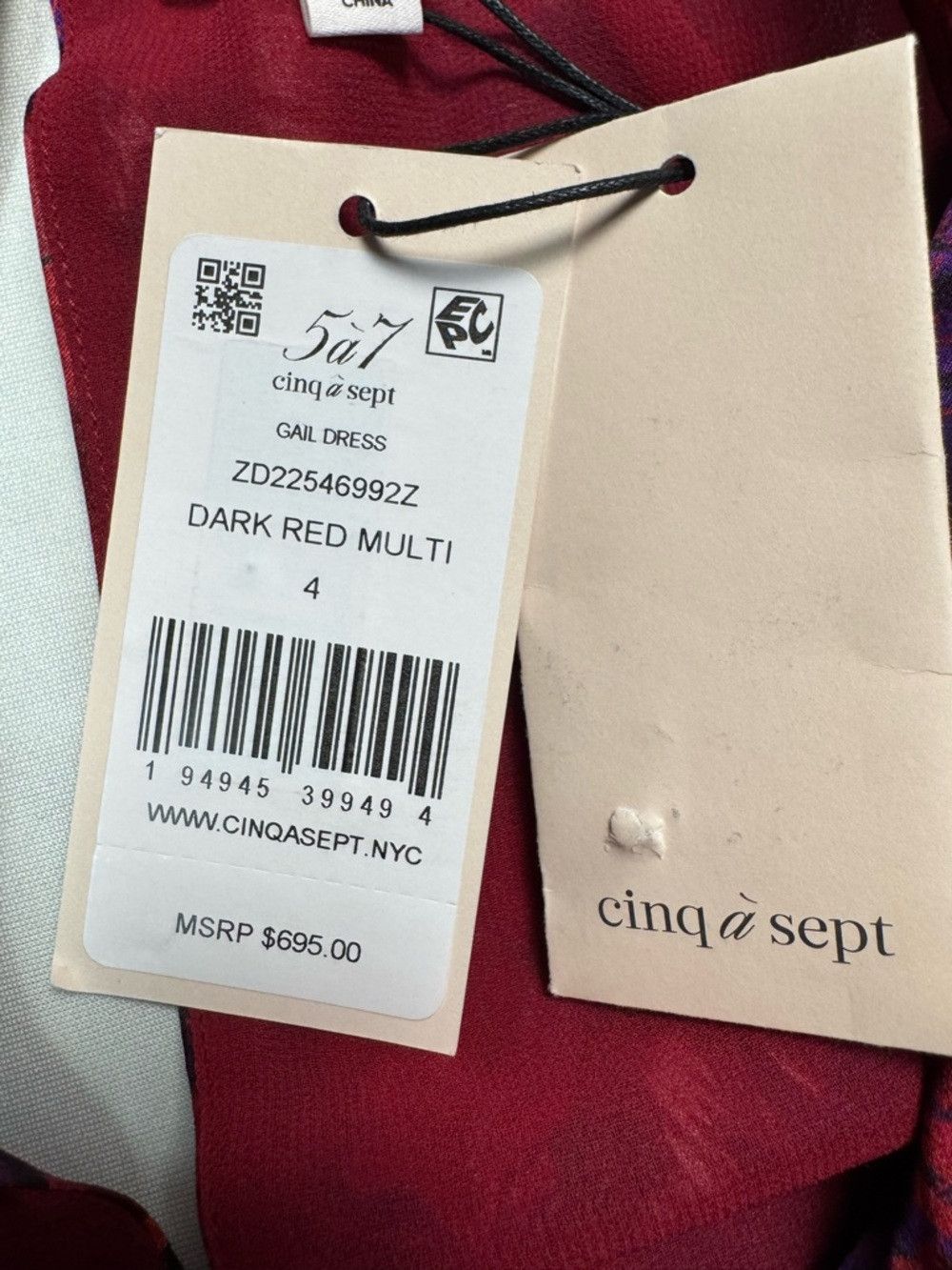 Cinq a Sept NWT New $695 Cinq A Sept Gail Floral Print 100% Silk Dress Size S / US 4 / IT 40 - 7 Thumbnail