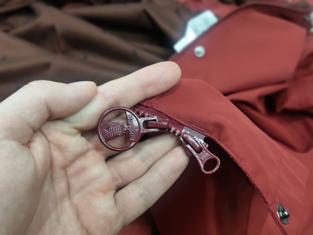 Barbour Barbour Roseate Waterproof Hooded Long Jacket brick color Size XL / US 12-14 / IT 48-50 - 16 Thumbnail
