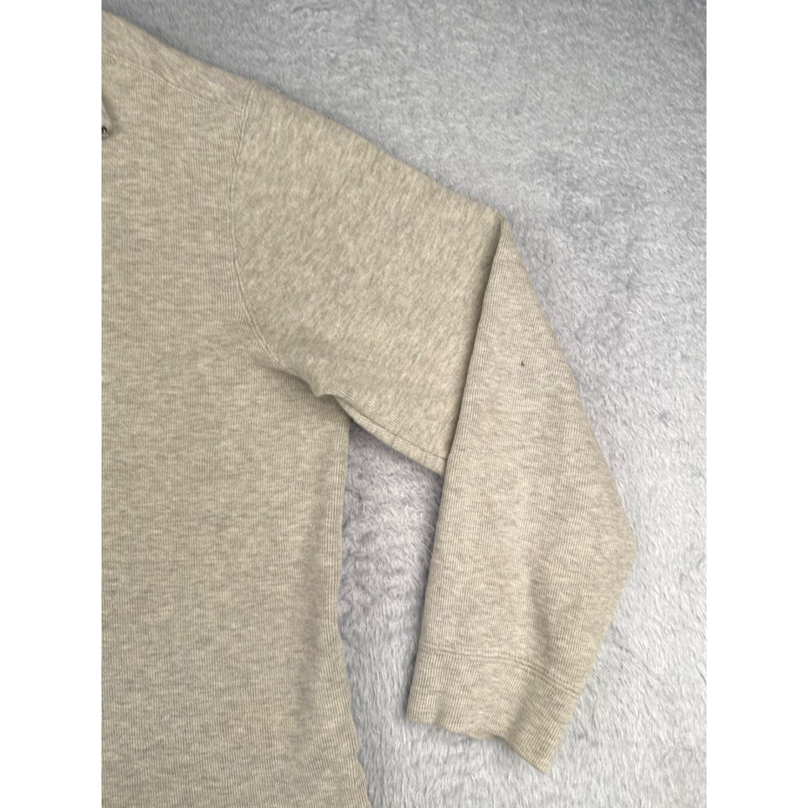 Ralph Lauren VINTAGE Polo Ralph Lauren Sweater Shirt Adult XL Gray 44" Chest 1/4 Zip Mock Neck Golf Casual Mens Size US XL / EU 56 / 4 - 2 Thumbnail