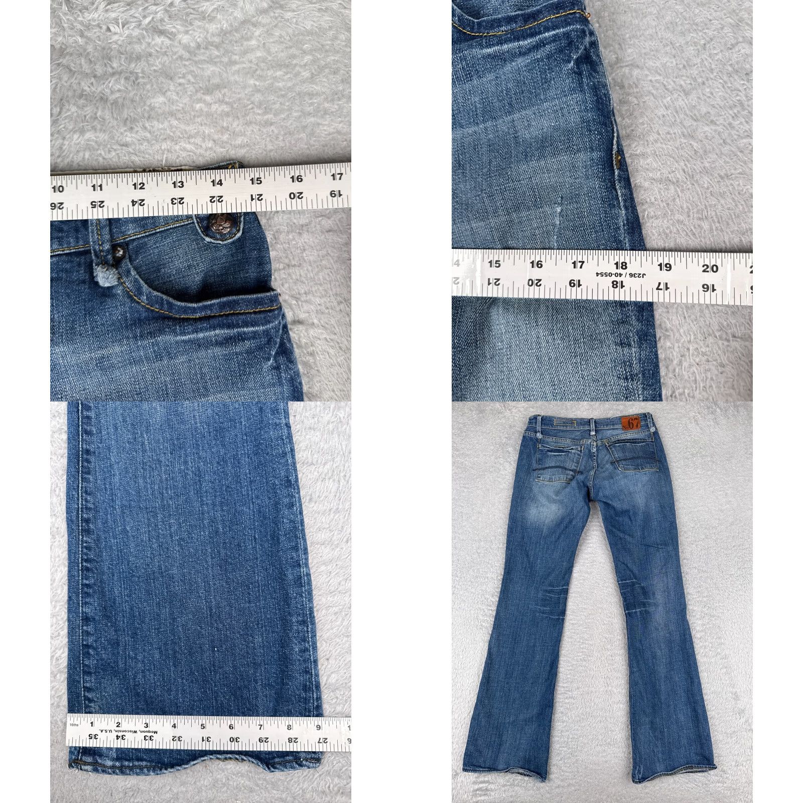 Ralph Lauren Polo Ralph Lauren Jeans Womens 6 Bootcut Low Rise Distressed Blue Denim Kelly Size 28" / US 6 / IT 42 - 9 Thumbnail