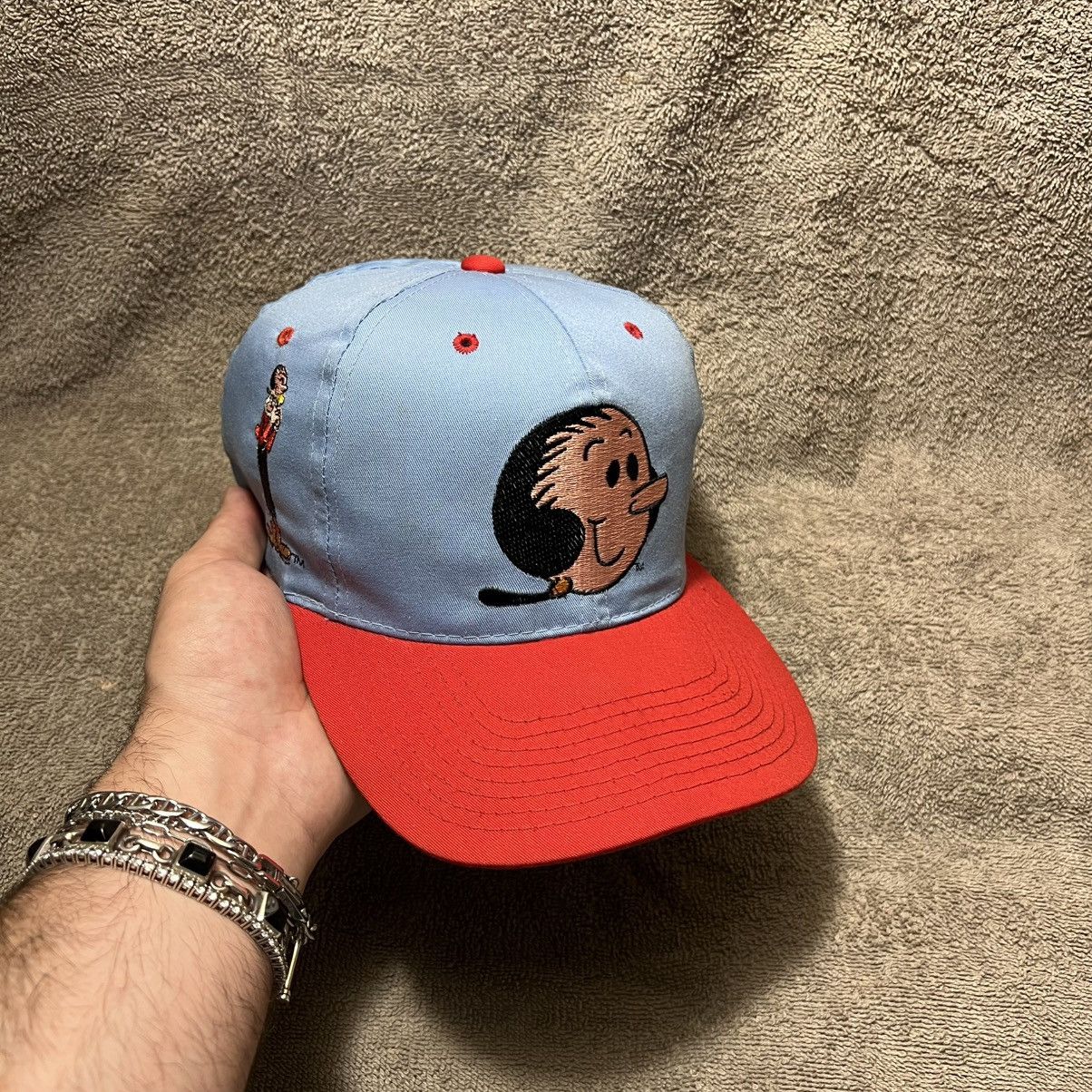 American Needle Vintage 90s Olive Popeye American Needle Snapback Hat Block Size ONE SIZE - 1 Thumbnail