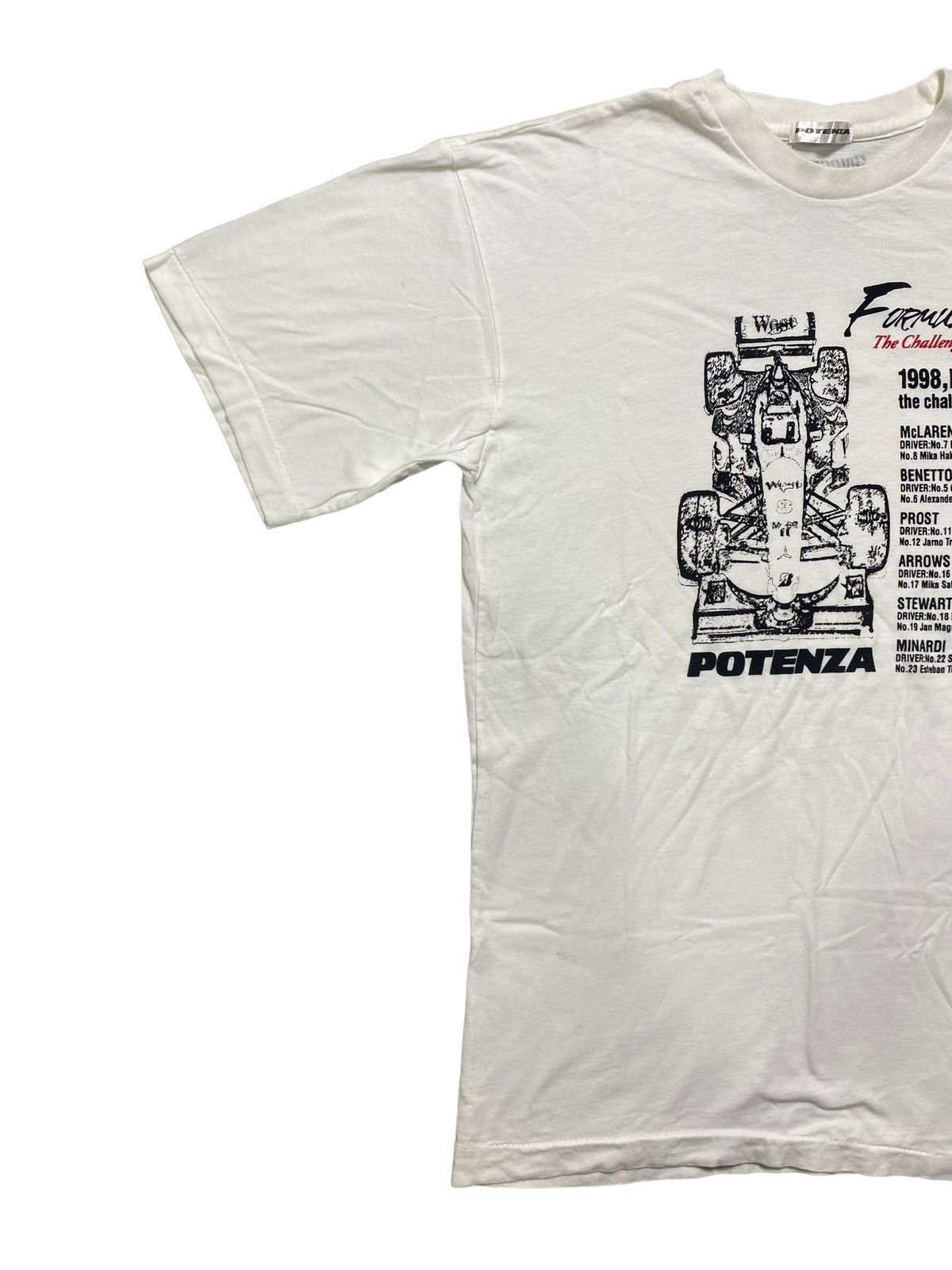 Vintage VINTAGE POTENZA BRIDGESTONE FORMULA ONE 1998 TEE Size US S / EU 44-46 / 1 - 3 Thumbnail