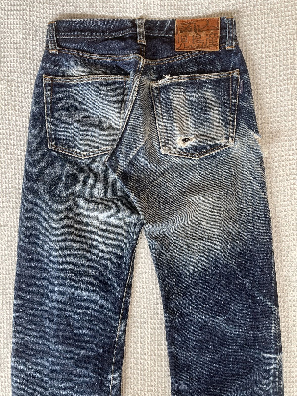 KOJIMA GENES Rare🔥Kojima Genes 21oz Distressed Denim Jeans Size US 30 / EU 46 - 12 Thumbnail