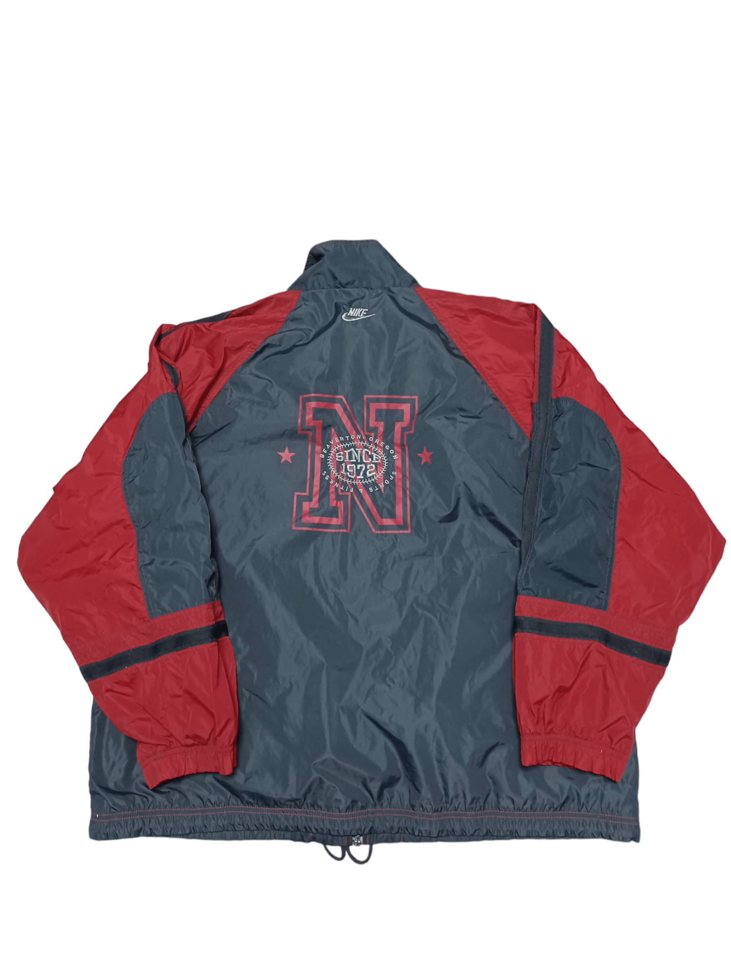 image of 1990X Clothing x Nike Early 90's Biglogo Nike Nylon Tracking Jacket Oversize in Dark Blue (Size XL)