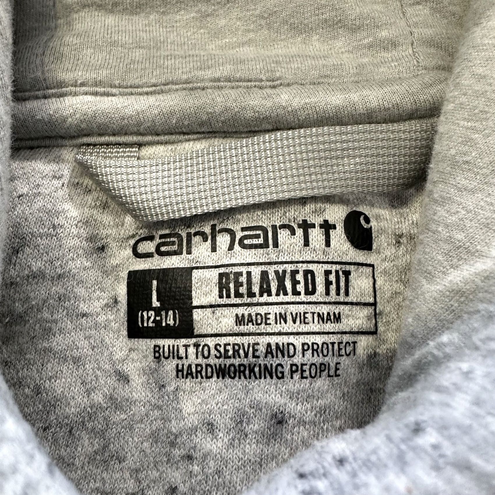 Carhartt Carhartt Hoodie Womens L Relaxed Fit Clarksburg Hooded Sweatshirt Heather Grey Hoodie Women L Gray Size L / US 10 / IT 46 - 3 Thumbnail