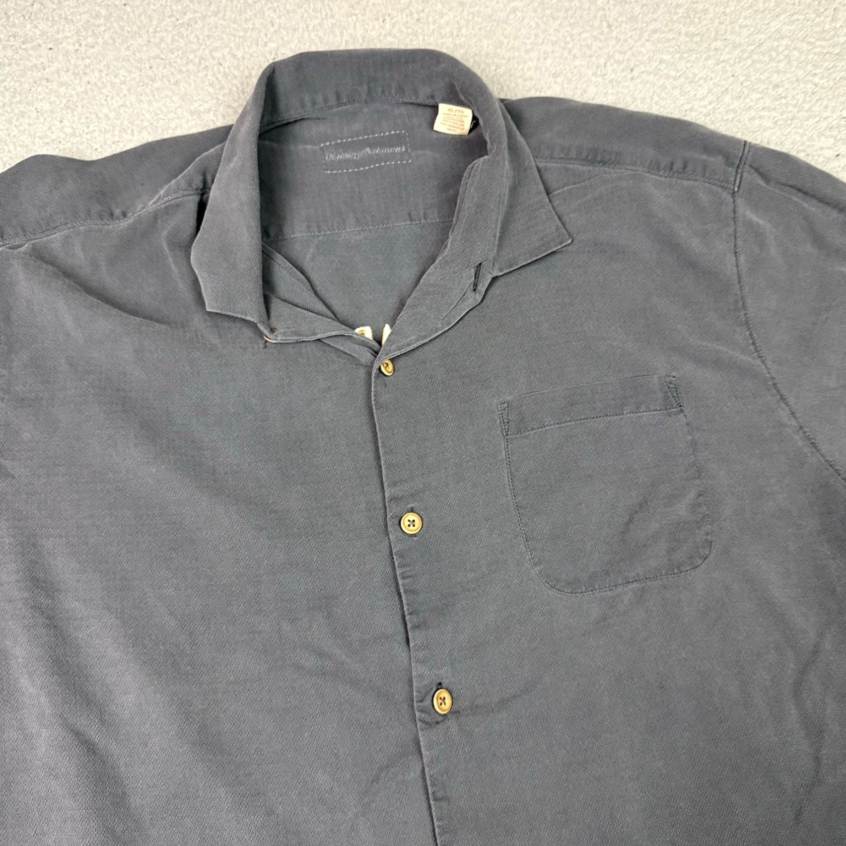 Tommy Bahama Tommy Bahama Shirt Mens XL Black Silk Short Sleeve Button-Up Embroidered Grand Marlin Rum Hawaiian Tropical Size US XL / EU 56 / 4 - 5 Thumbnail