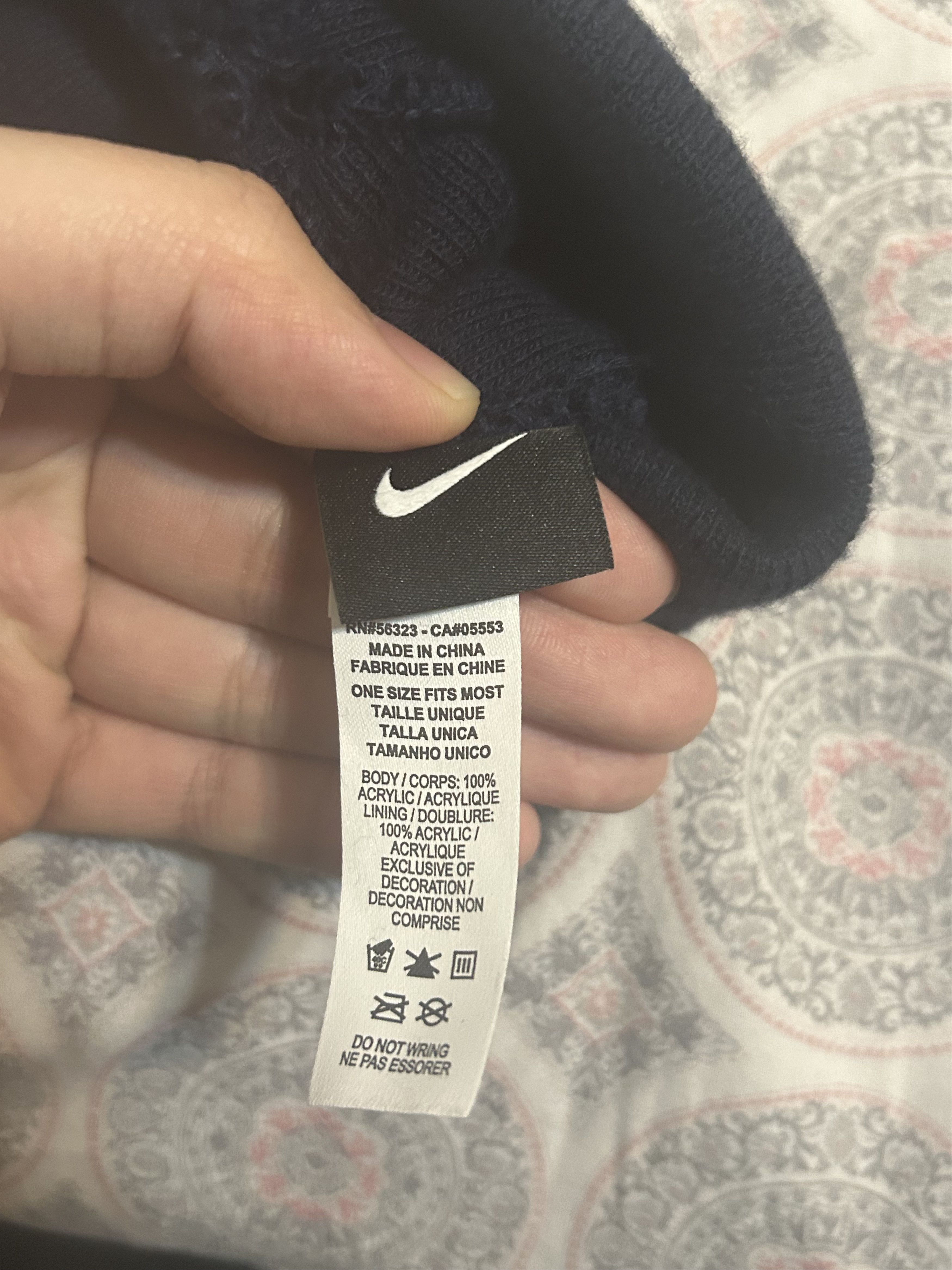 Nike Men's Nike Navy Illinois Fighting Illini Cuffed Knit Hat Size ONE SIZE - 3 Thumbnail