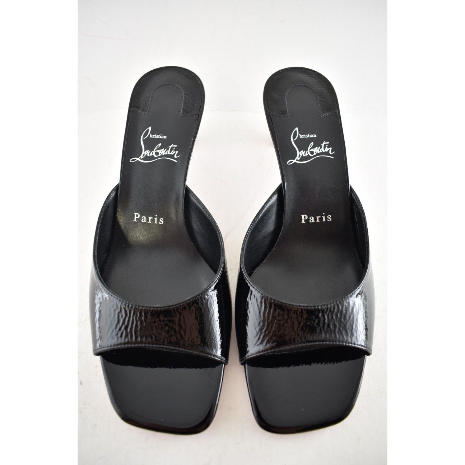 Christian Louboutin Christian Louboutin Condora Mule 55 Black Patent Backles Size US 8 / IT 38 - 6 Thumbnail