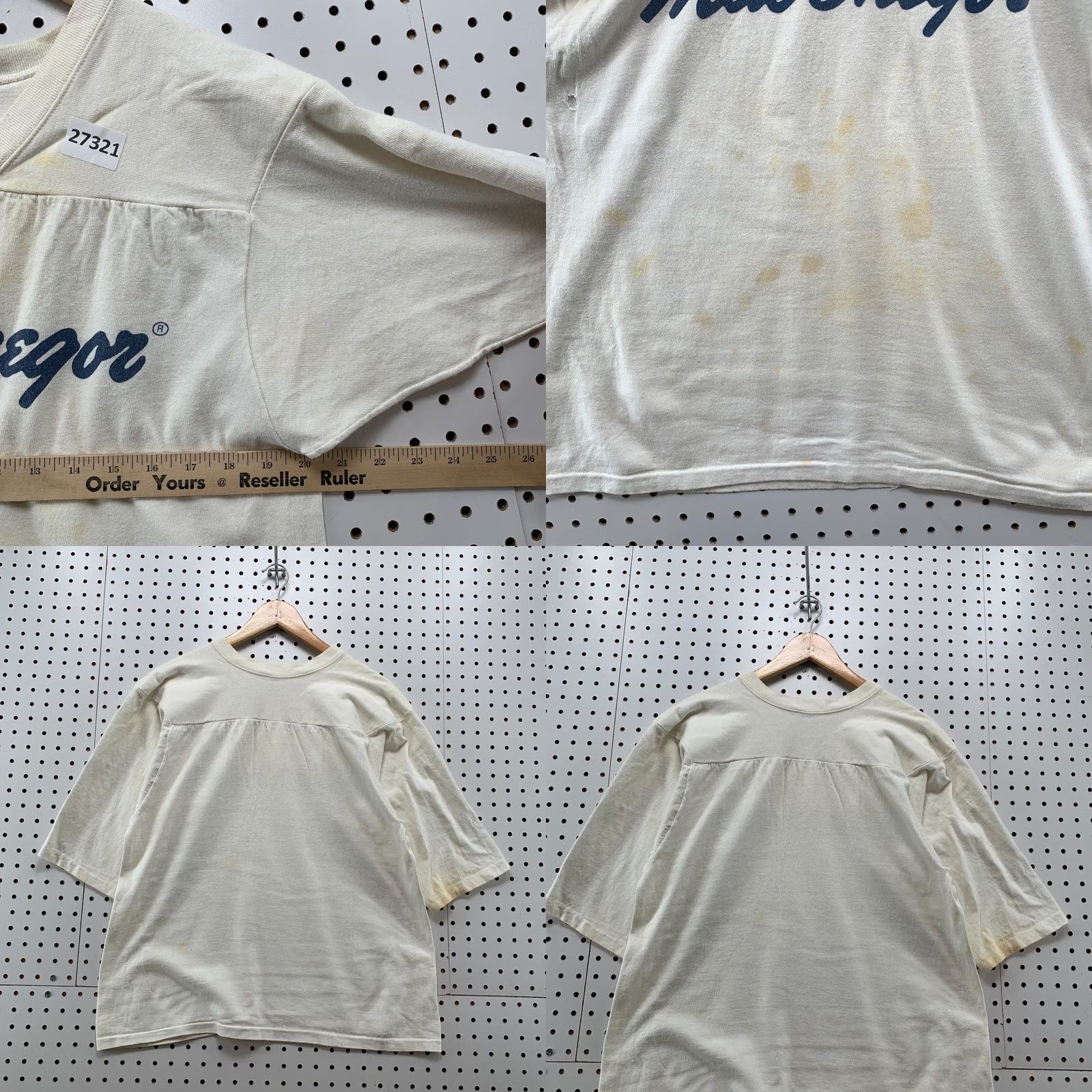 Vintage VINTAGE Medallion Shirt S White Mac Gregor Single Stitch Sleeve Fit 20x24 Size US S / EU 44-46 / 1 - 10 Thumbnail