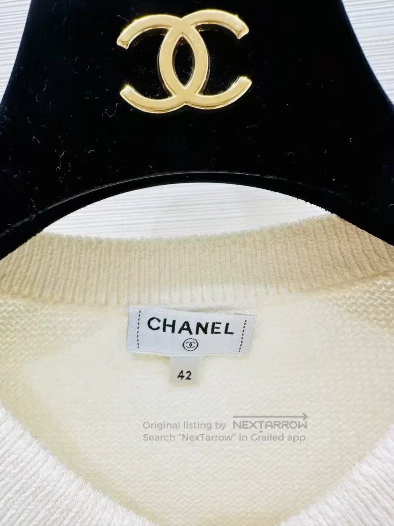 Chanel Chanel Hollow-out knitted cardigan coat Size M / US 6-8 / IT 42-44 - 5 Thumbnail