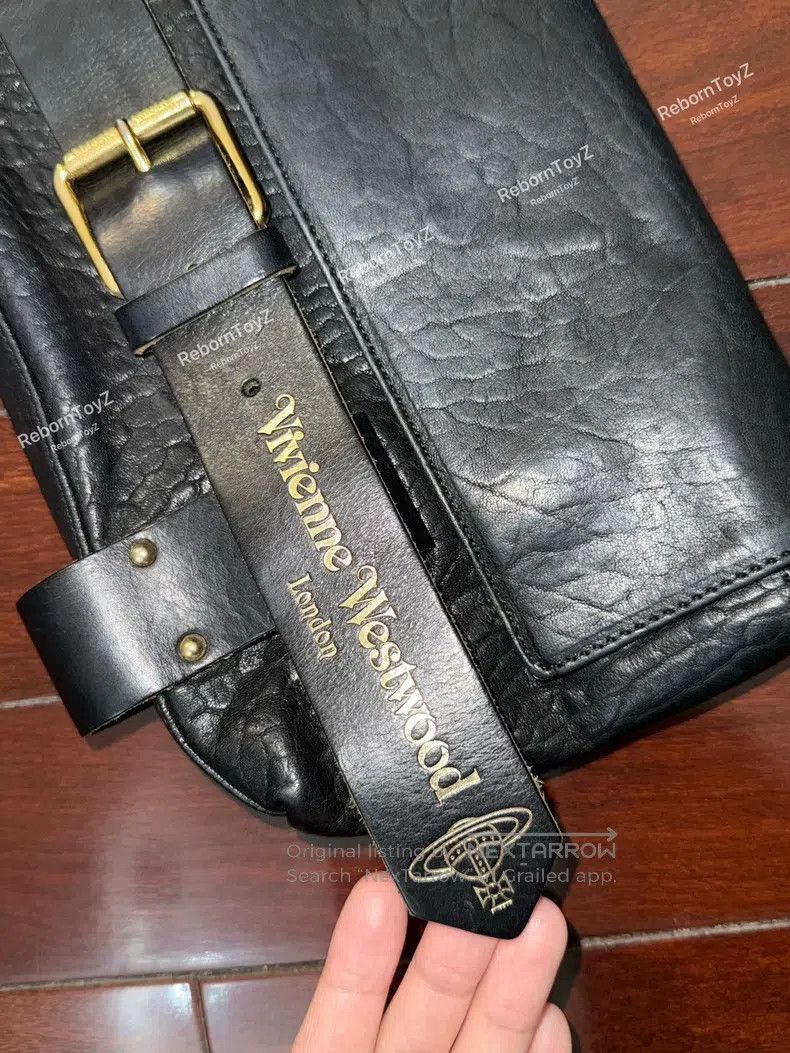 Vivienne Westwood Vivienne Westwood size os Black Punk Rock Belted Bag Handba Size ONE SIZE - 3 Thumbnail
