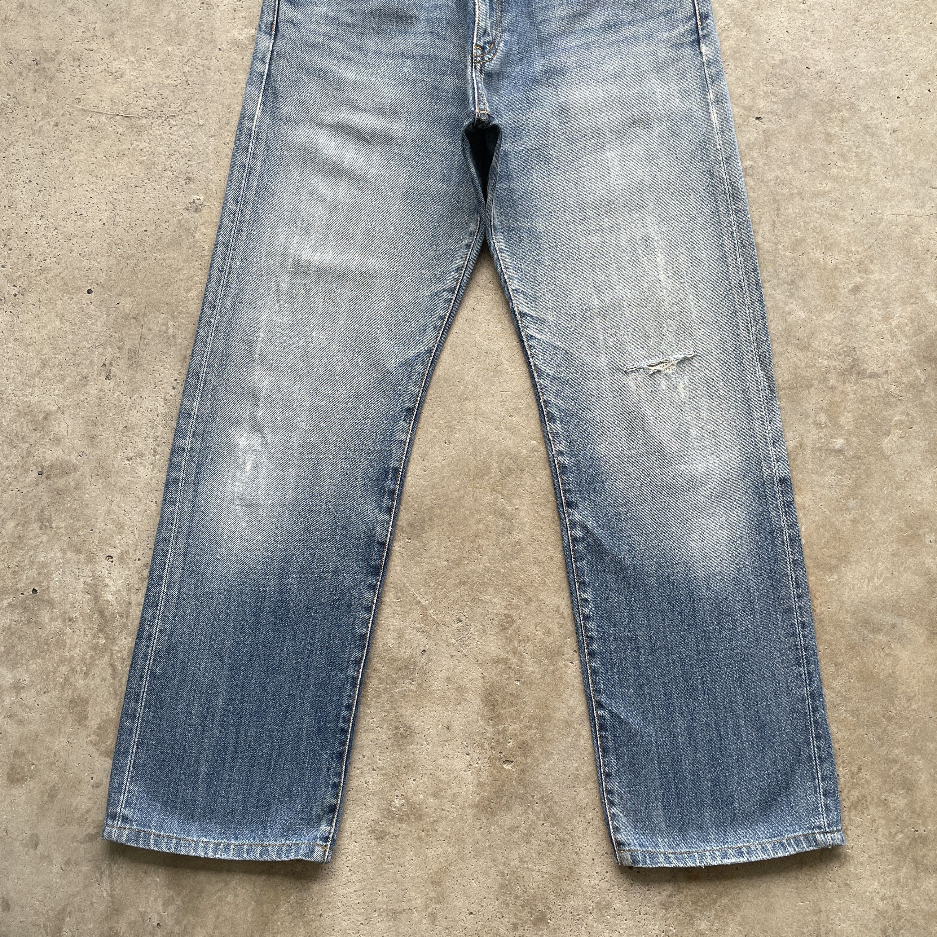 Japanese Brand × Vintage Vintage Japanese Jeans Faded Distressed Denim Pants W31x29.5 Size US 31 - 4 Thumbnail