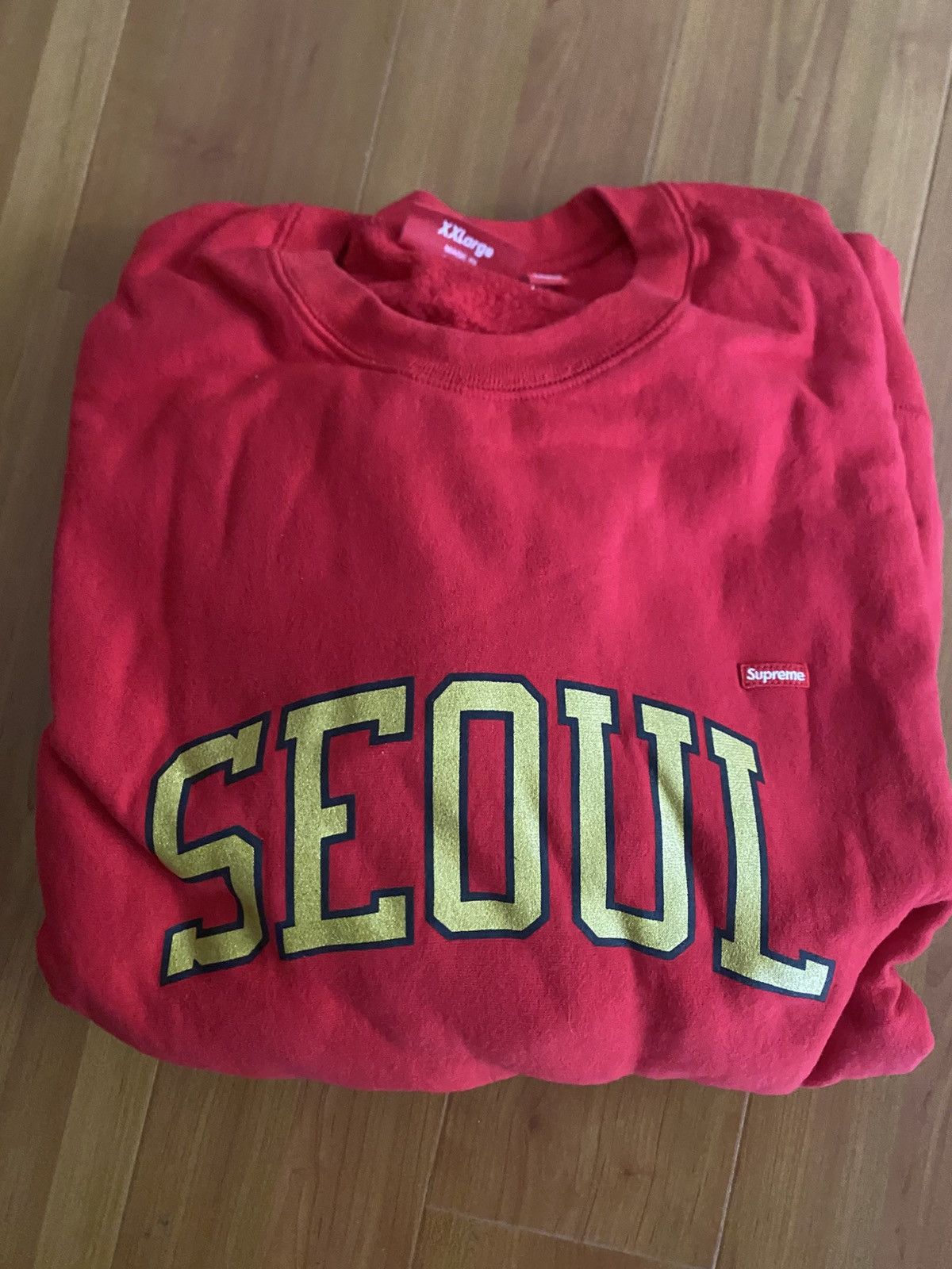 Supreme Seoul Exclusive Supreme Crewneck Sweater Size US XXL / EU 58 / 5 - 1 Thumbnail