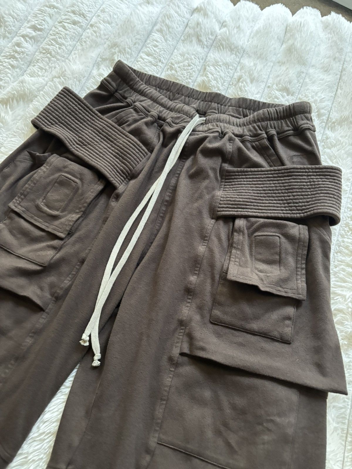 Rick Owens Drkshdw Rick Owens DRKSHDW Creatch Wide Cargo Drawstring Size US 32 / EU 48 - 2 Thumbnail