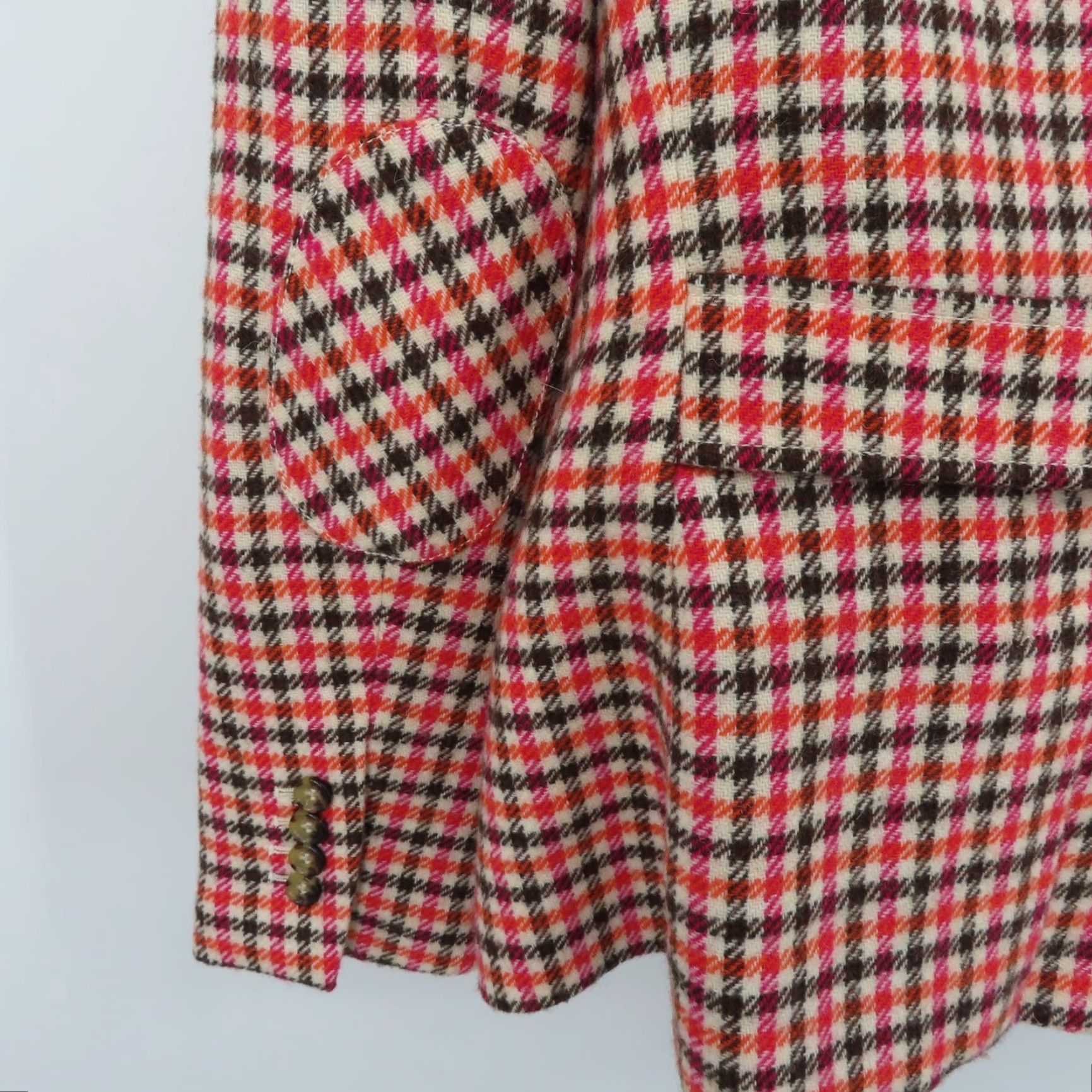 Talbots Talbots Blazer Jacket Coat Womens 8 Houndstooth Button Wool Blend Multicolor Fall Spring Summer Winter Regular Women’s Coat/Blazer Size M / US 6-8 / IT 42-44 - 6 Thumbnail