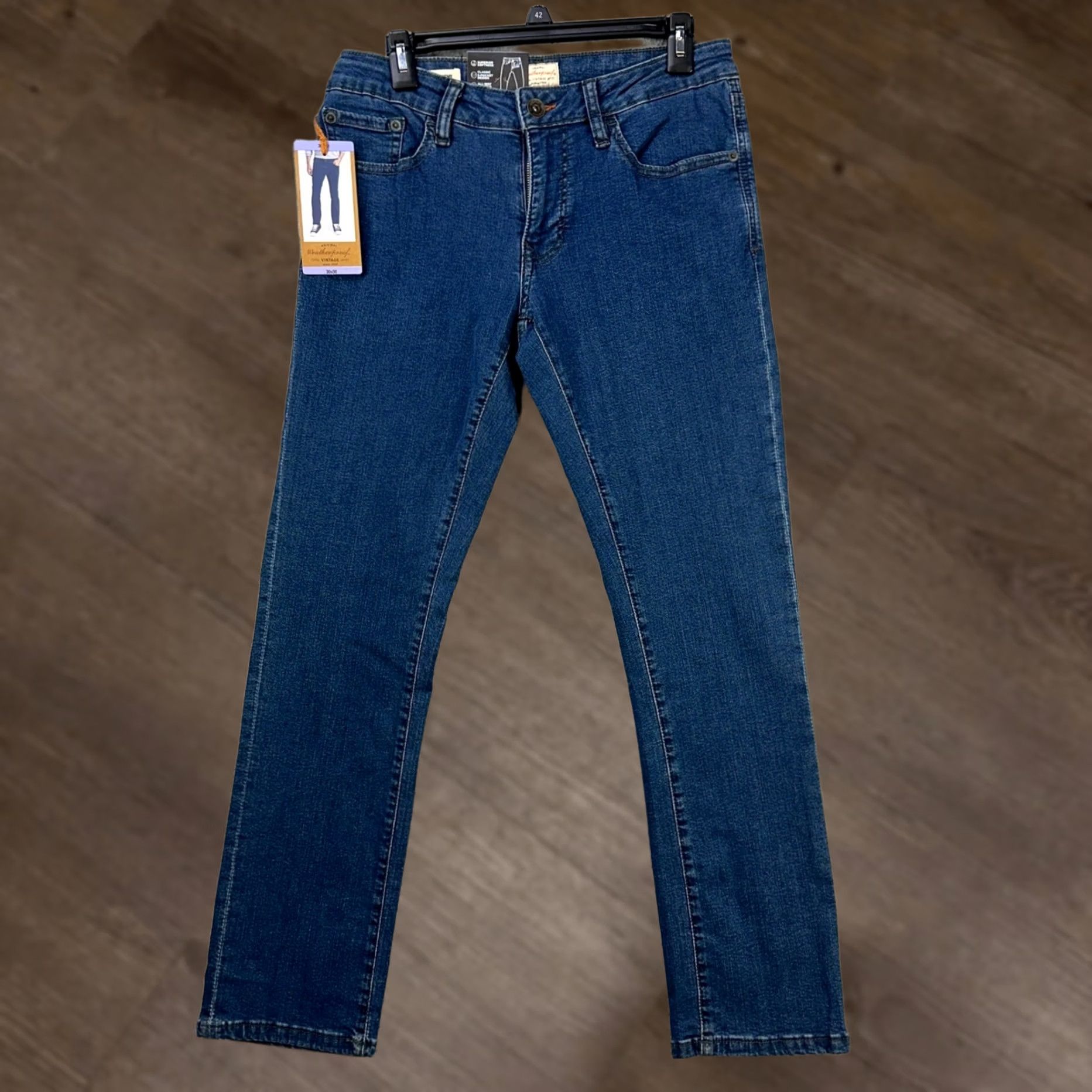 Izod VINTAGE Izod Mens Straight Jeans Blue Stretch Performance Tech Denim NEW 30X30 Mens Size US 30 / EU 46 - 1 Thumbnail