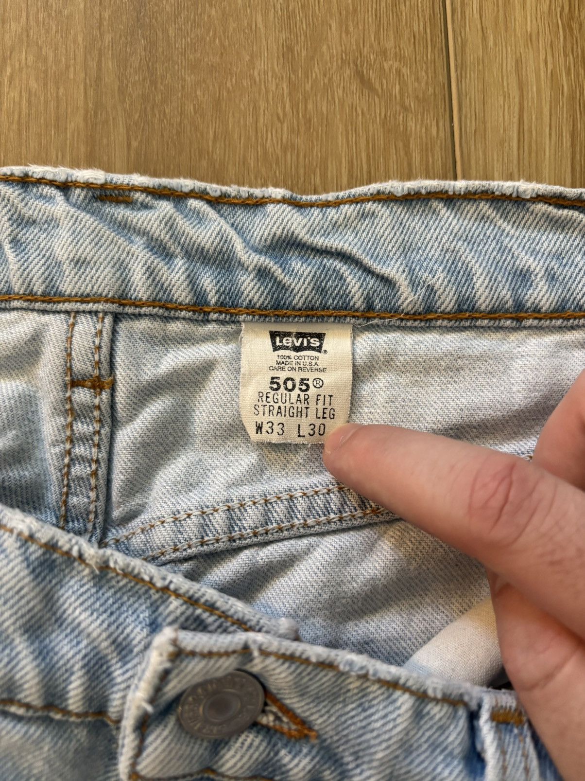 Levi's Vintage Clothing Vintage levis 505 light blue Size US 31 - 6 Thumbnail