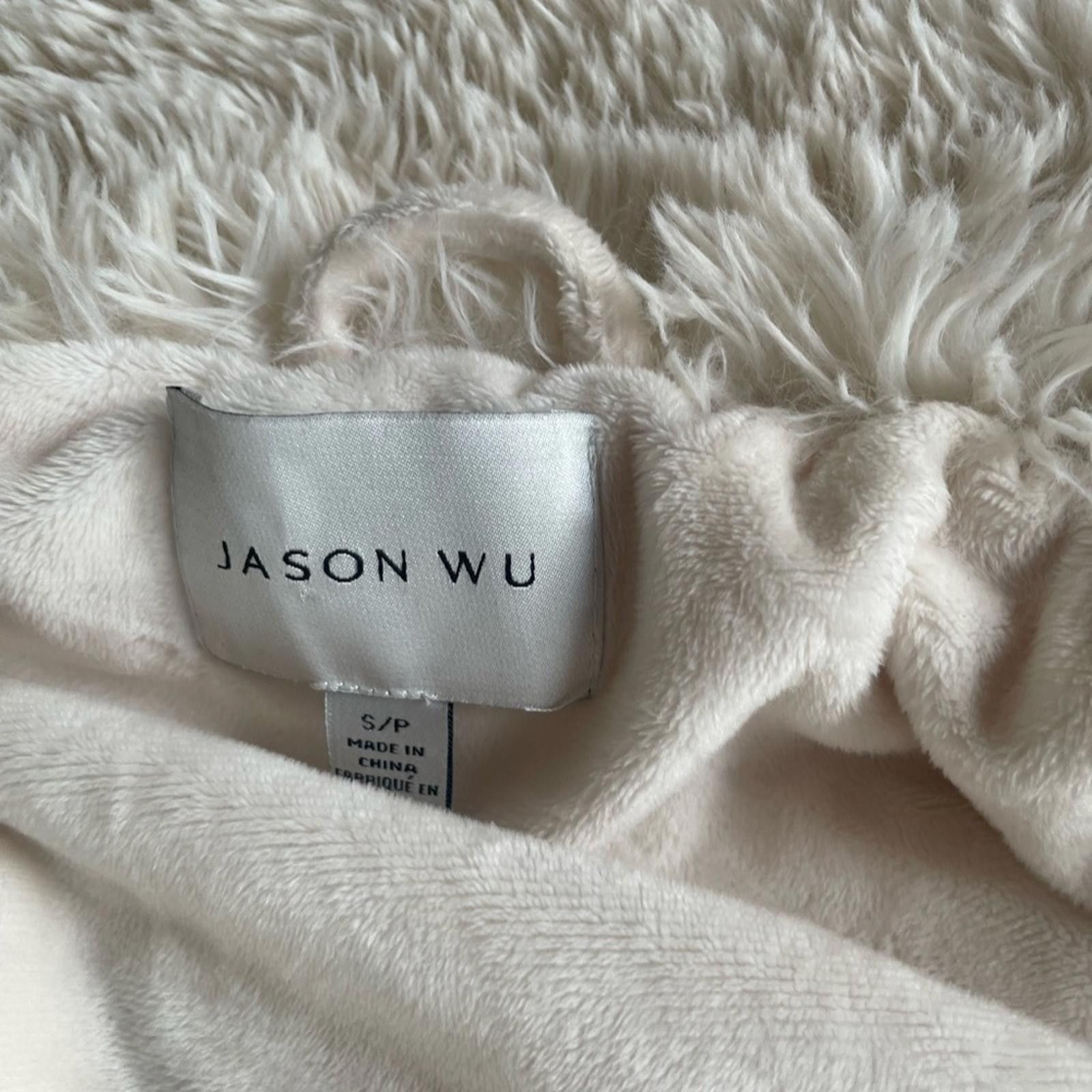 Jason Wu Jason Wu Cream Faux Fur Cropped Jacket Size S / US 4 / IT 40 - 2 Thumbnail