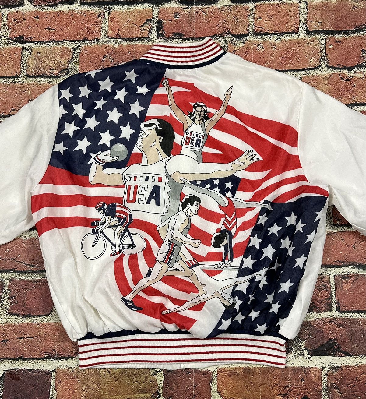 USA Olympics Vintage Atlanta Olympics King Louie Jacket 1996 USA Bomber Size US XL / EU 56 / 4 - 3 Thumbnail