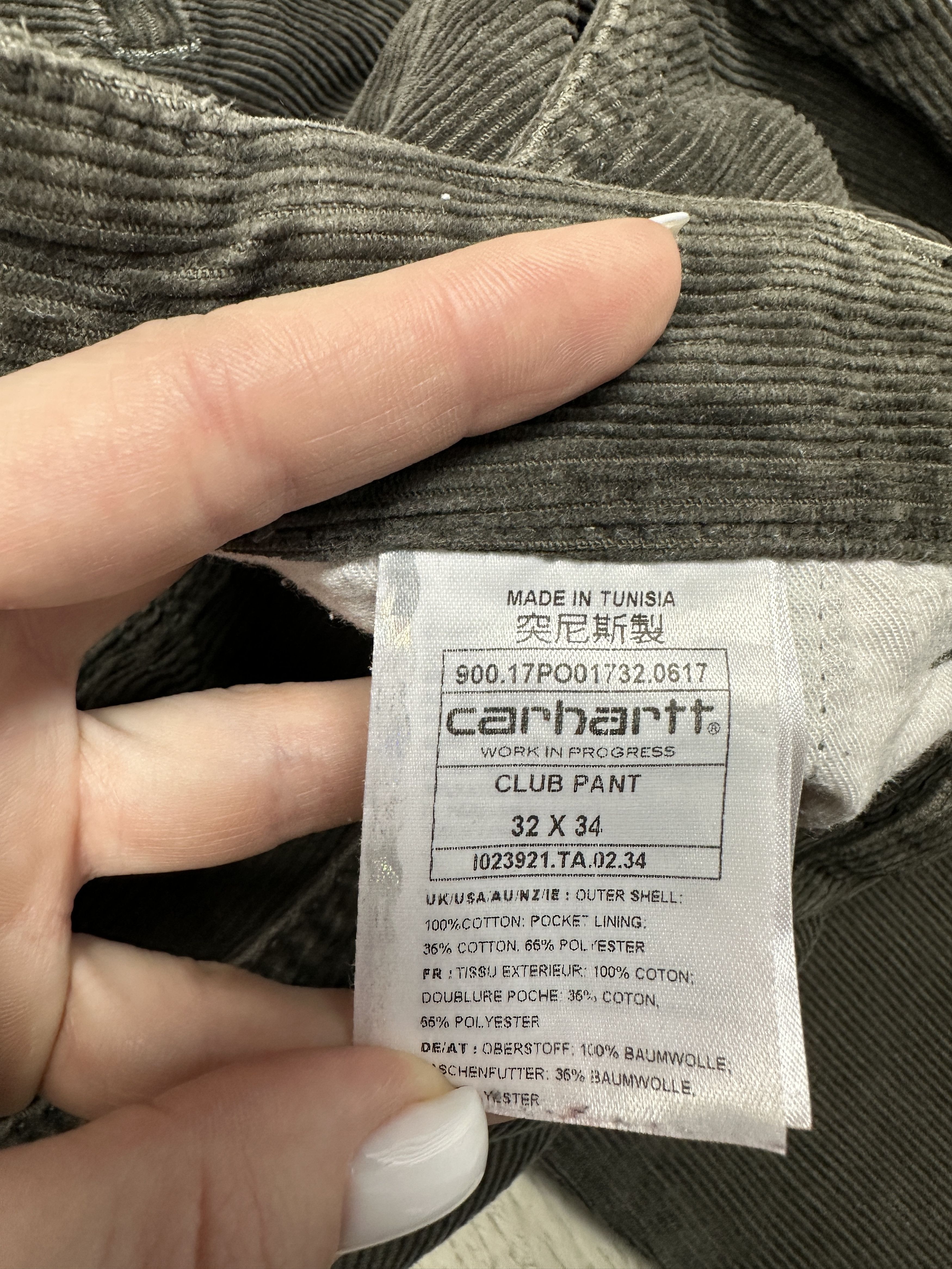 Carhartt Carhartt WIP Mens Vintage Club Corduroy Pants Size US 32 / EU 48 - 9 Thumbnail