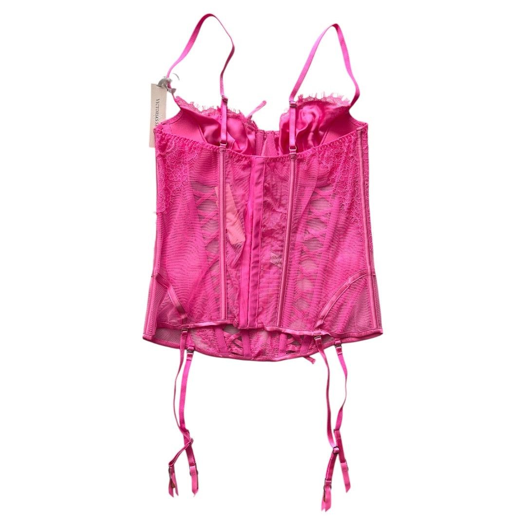 Victoria's Secret Victoria's Secret Very Sexy Pink Unlined Corset Top, M/36A Size ONE SIZE - 2 Thumbnail