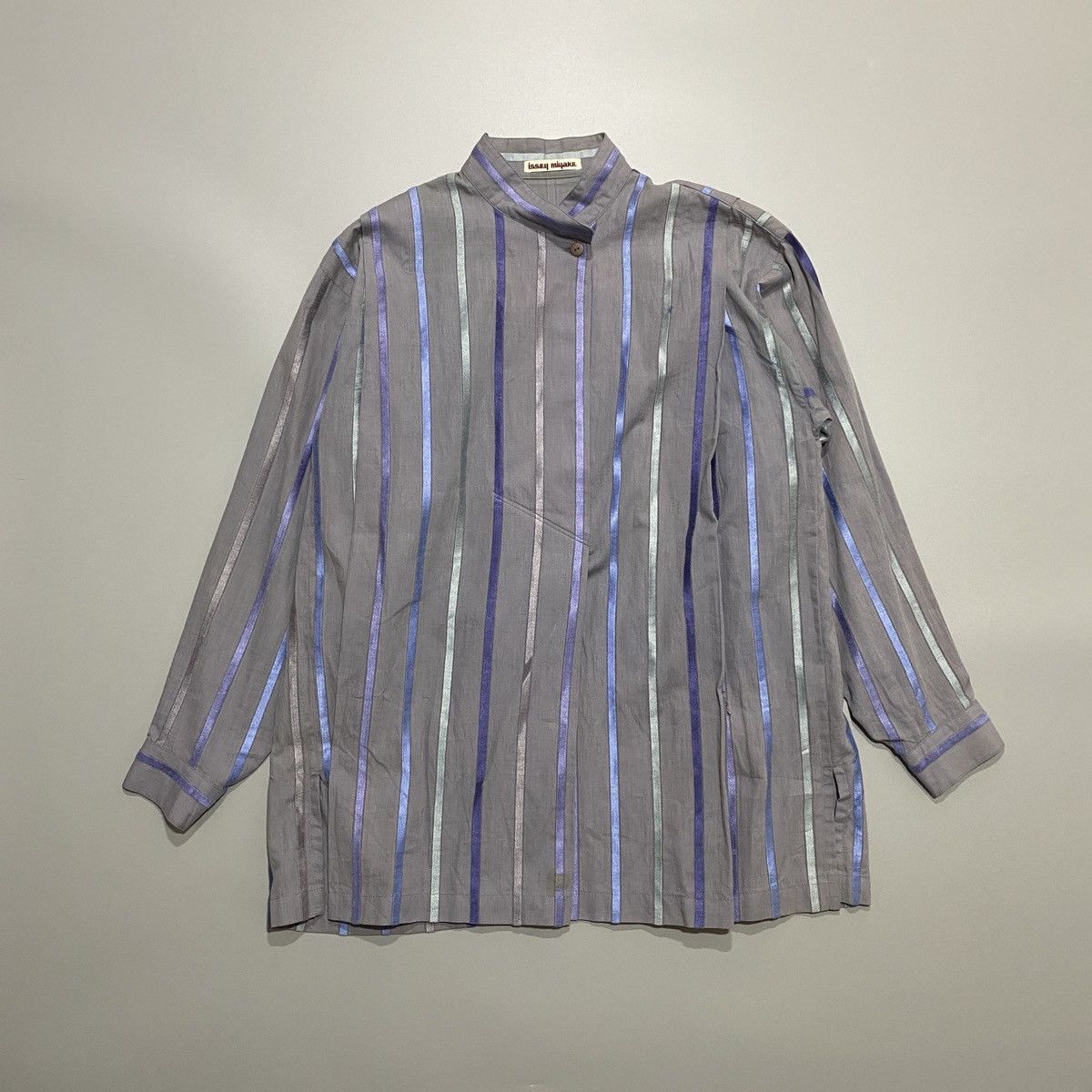 Issey Miyake 90s Issey Miyake Pleated Side Button Shirt Size US M / EU 48-50 / 2 - 1 Thumbnail