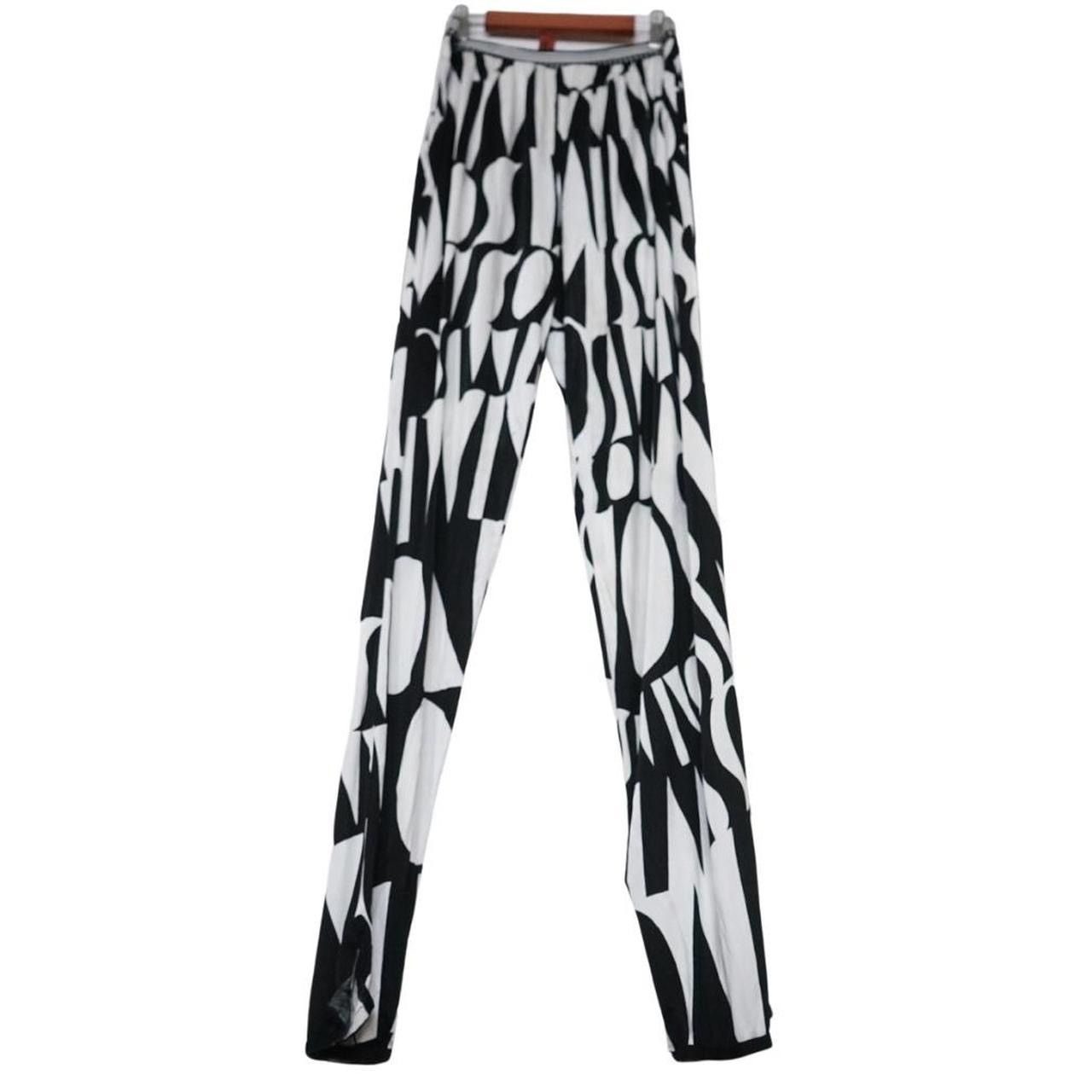 Missoni MISSONI MARE BLACK & WHITE LOGO GRAPHIC PANTS Size 32" / US 10 / IT 46 - 2 Thumbnail