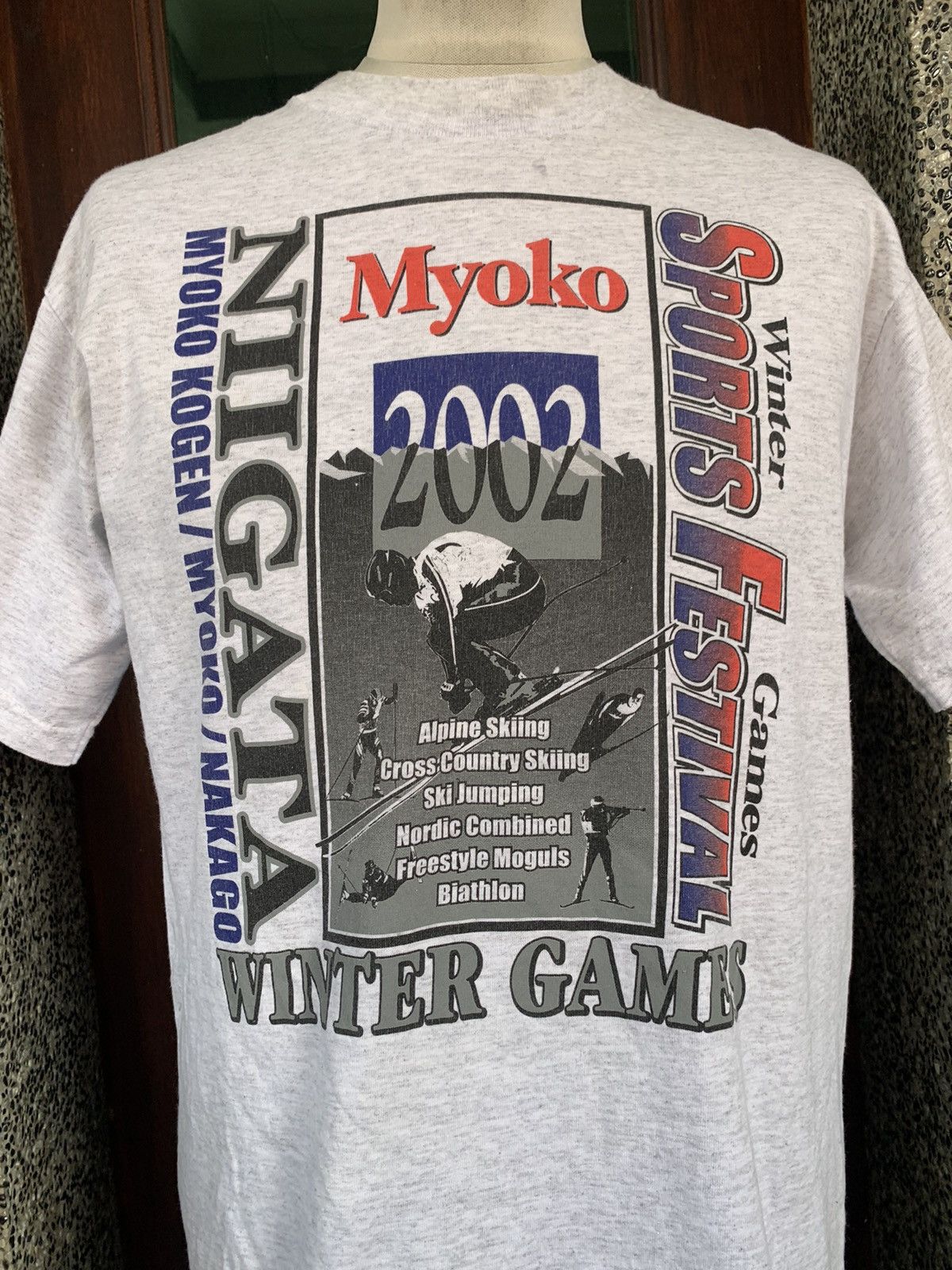 Vintage Vintage 2002 Winter Games Sport Festival Myoko Kogen T shirt Size US M / EU 48-50 / 2 - 2 Thumbnail