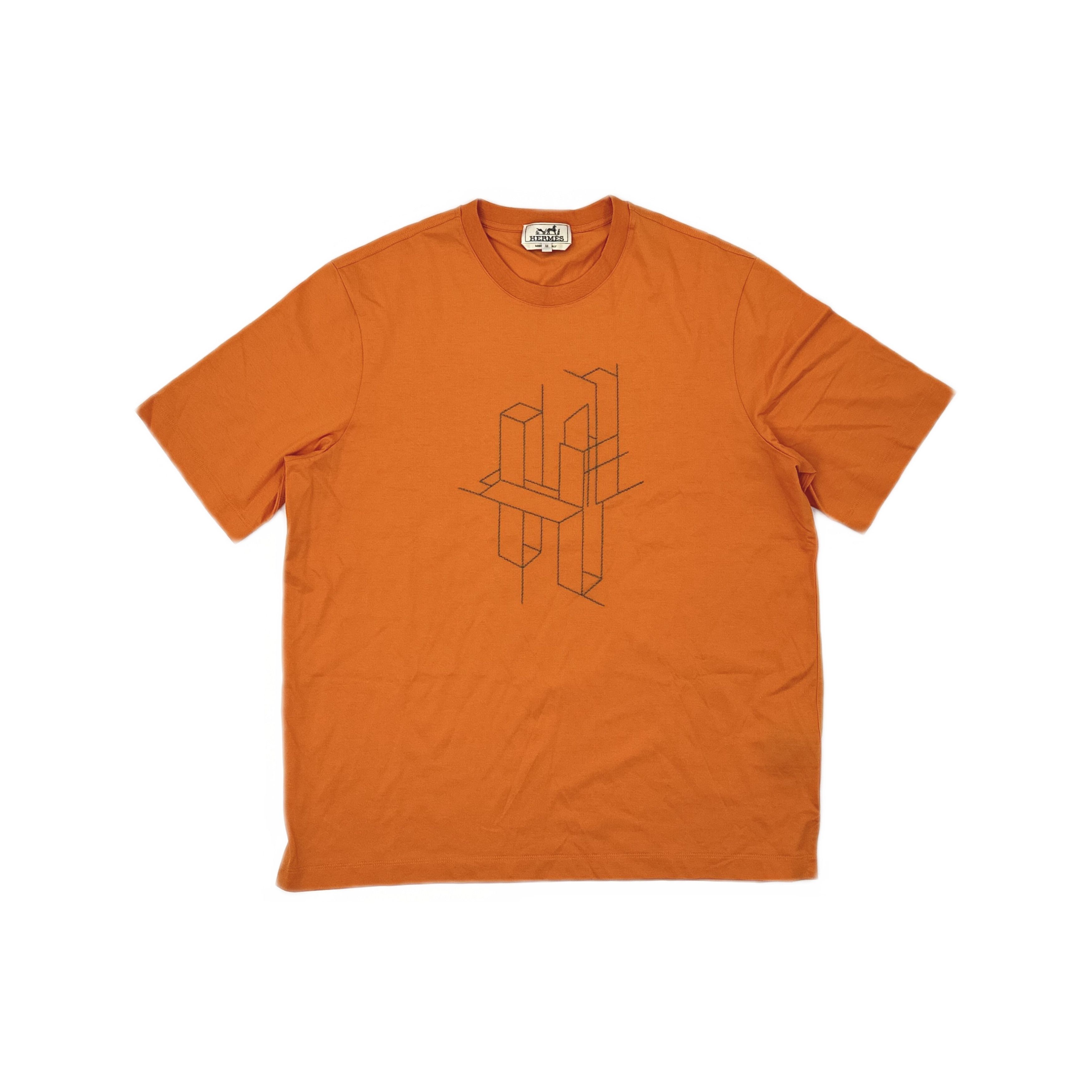 Hermes Hermes Geometric Graphic T-Shirt US M Size US M / EU 48-50 / 2 - 1 Thumbnail