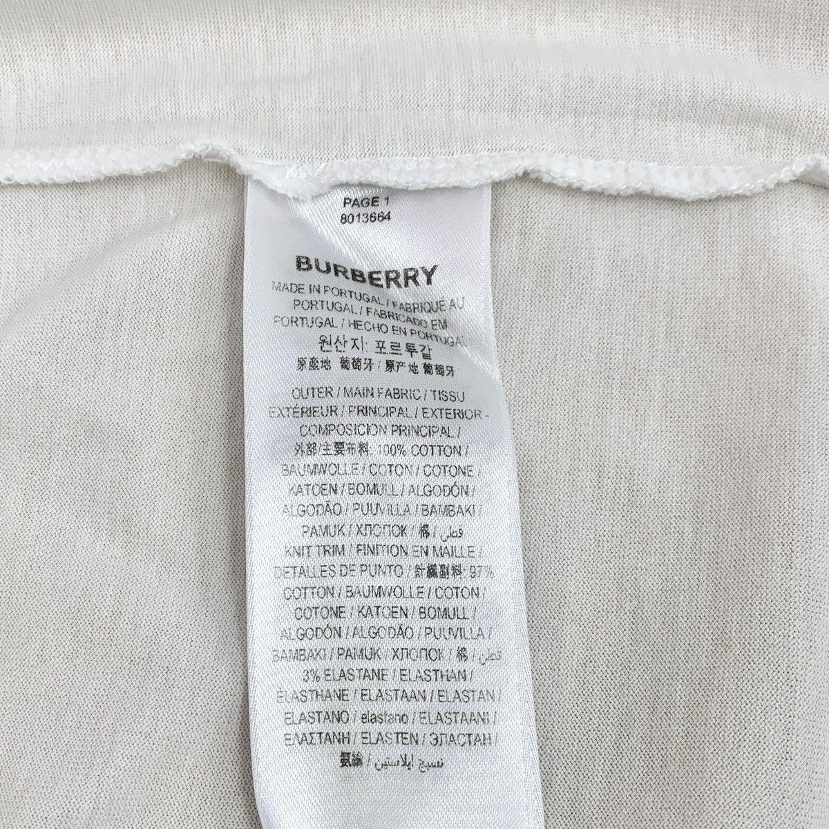 Burberry Burberry White Letter & Deer Print Cotton T-shirt K26WX Size S / US 4 / IT 40 - 7 Thumbnail