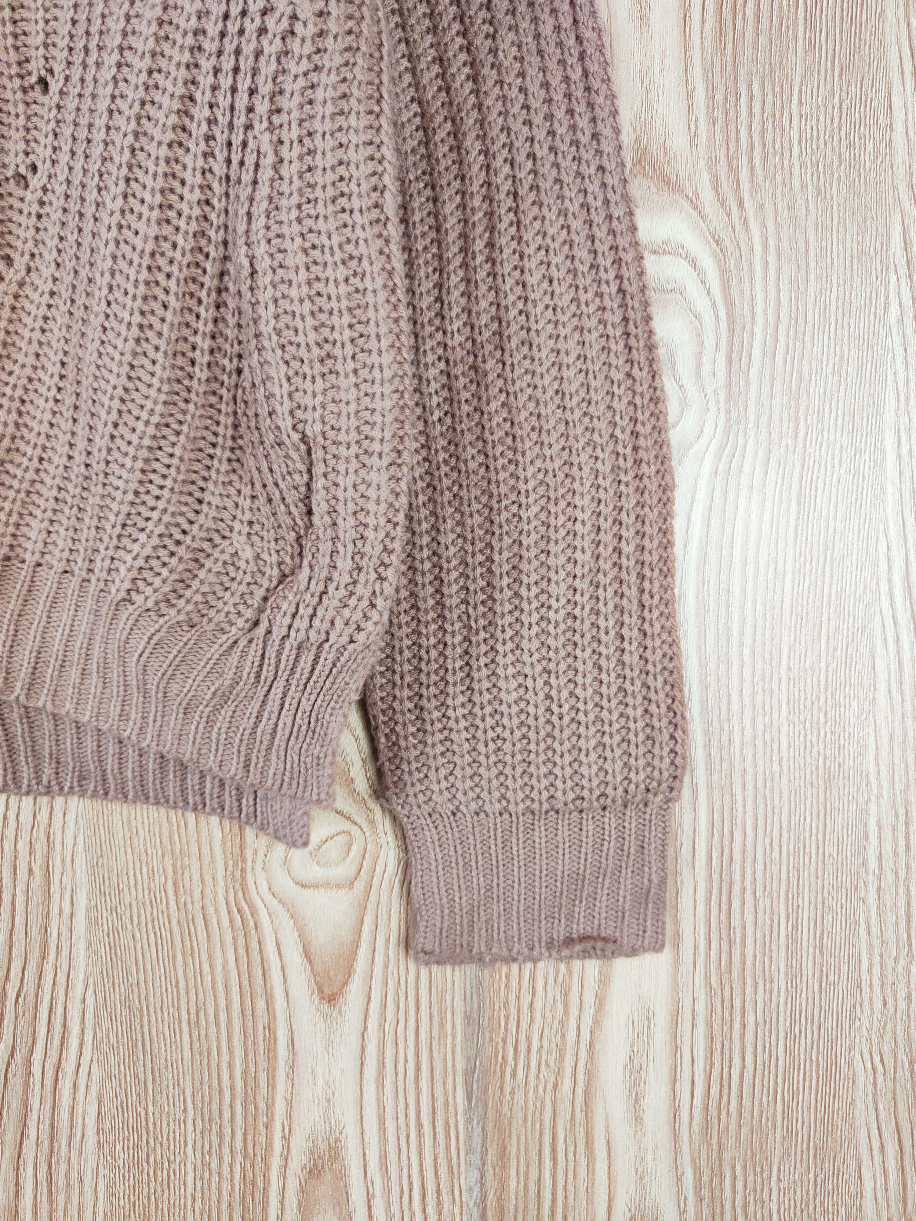 Japanese Brand One Way Brown Knitwear Sweatshirts #W298 Size US L / EU 52-54 / 3 - 6 Thumbnail