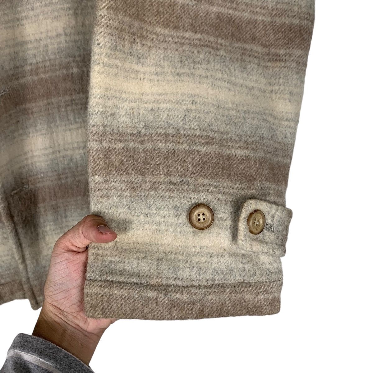 Flannel PRACT STUDIO Wool Rayon Flannel Jacket #1308-C59 Size US M / EU 48-50 / 2 - 13 Thumbnail
