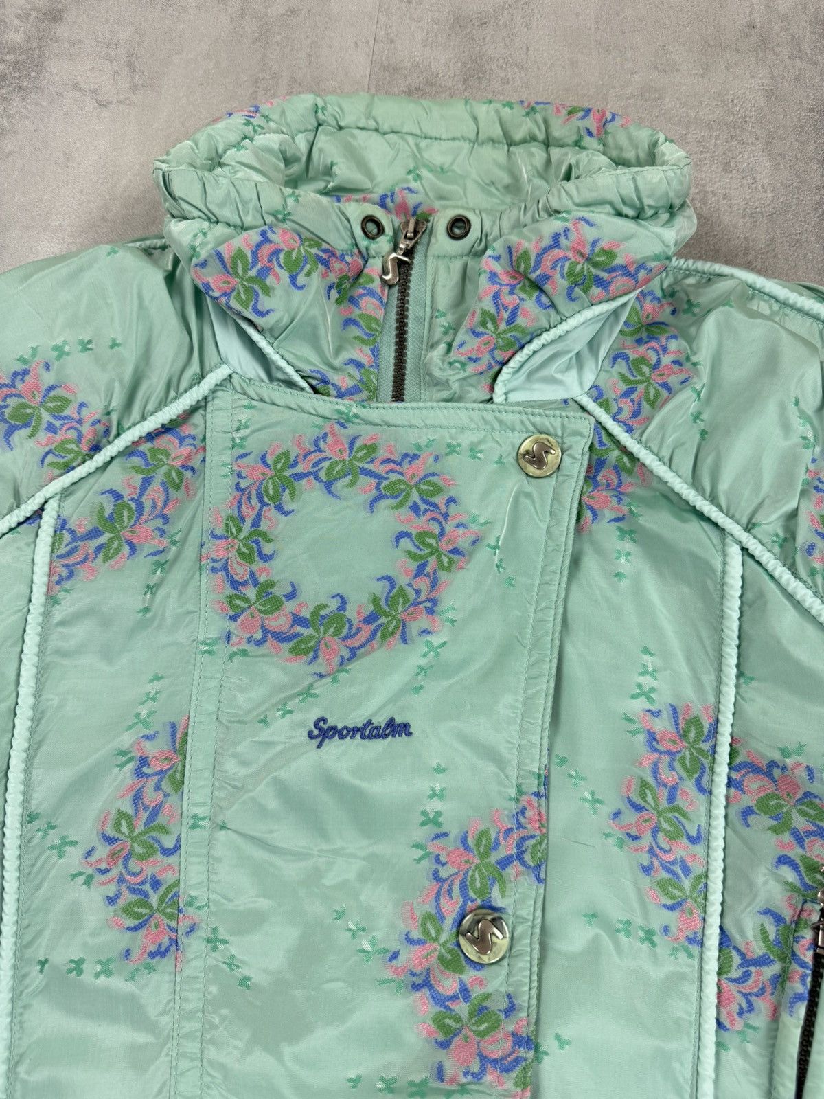 Sportalm Kitzbuhel Vintage Sportalm Ski Suit Full Snow Suit Skiing Jumpsuit 90s Size 27" / US 4 / IT 40 - 4 Thumbnail