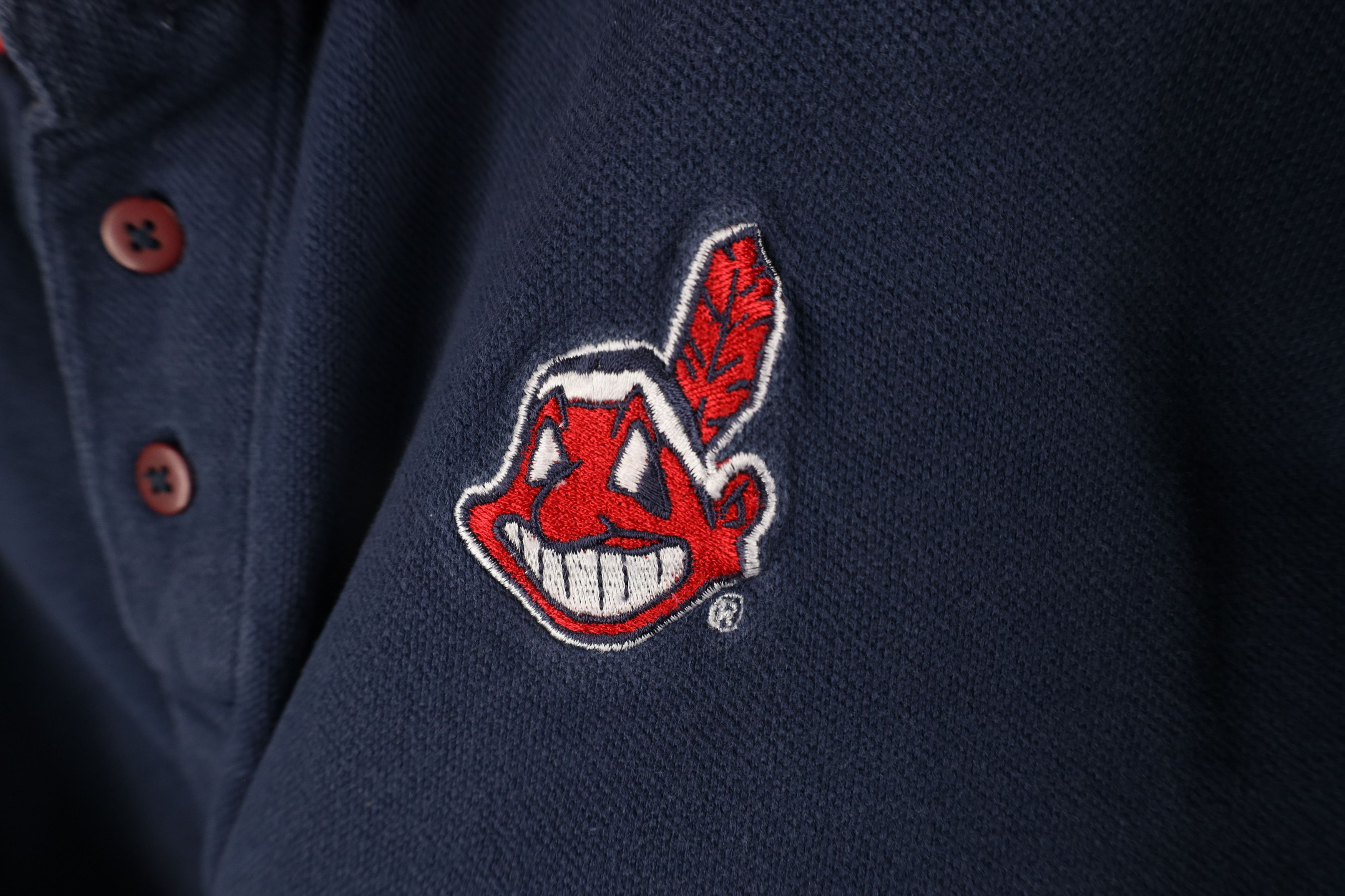 Vintage Vintage 90s Chief Wahoo Cleveland Indians Baseball Polo Blue Size US M / EU 48-50 / 2 - 4 Thumbnail