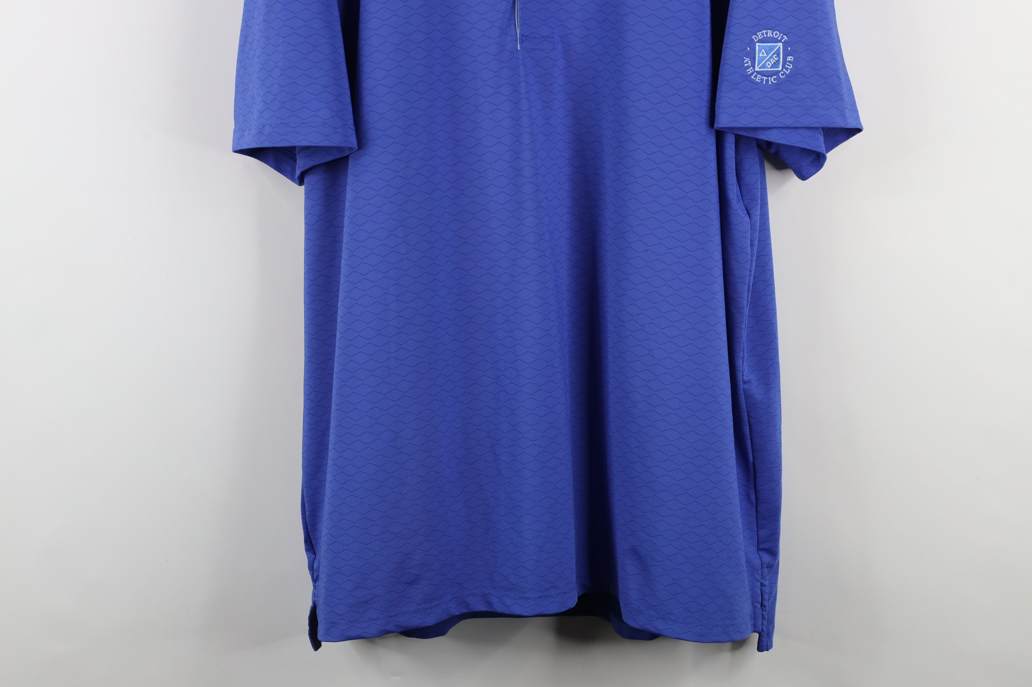 Grenson × Vintage Greyson Golf Detroit Athletic DAC Golfing Polo Shirt Blue Size US XL / EU 56 / 4 - 3 Thumbnail