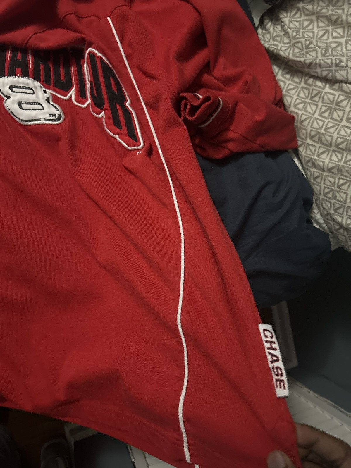 image of Racing x Vintage Dale Earnhardt Vintage Jersey Authentic in Red, Men's (Size Large)